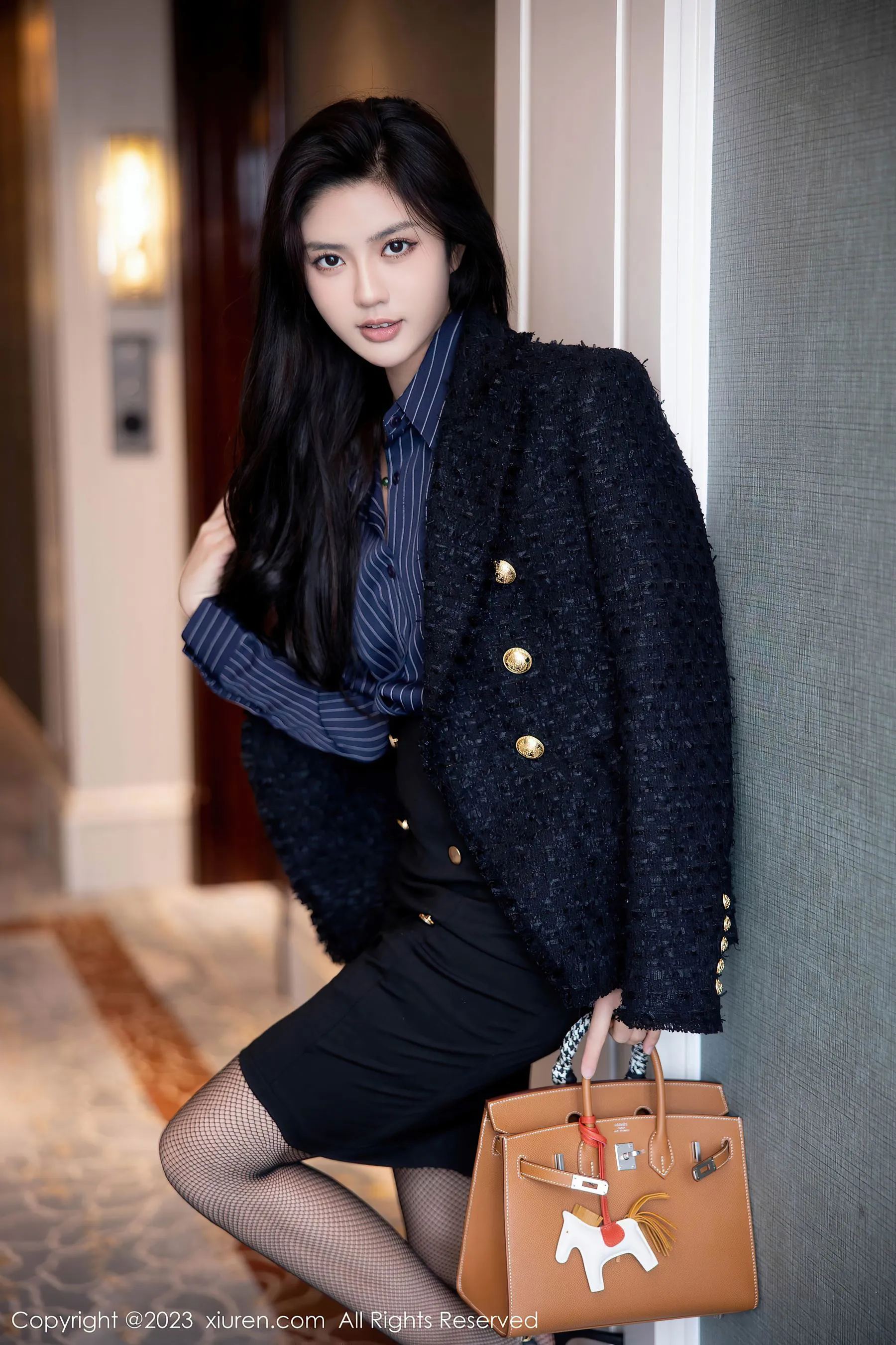  秀人网 No.6391 浅浅Danny 黑丝美腿第24张