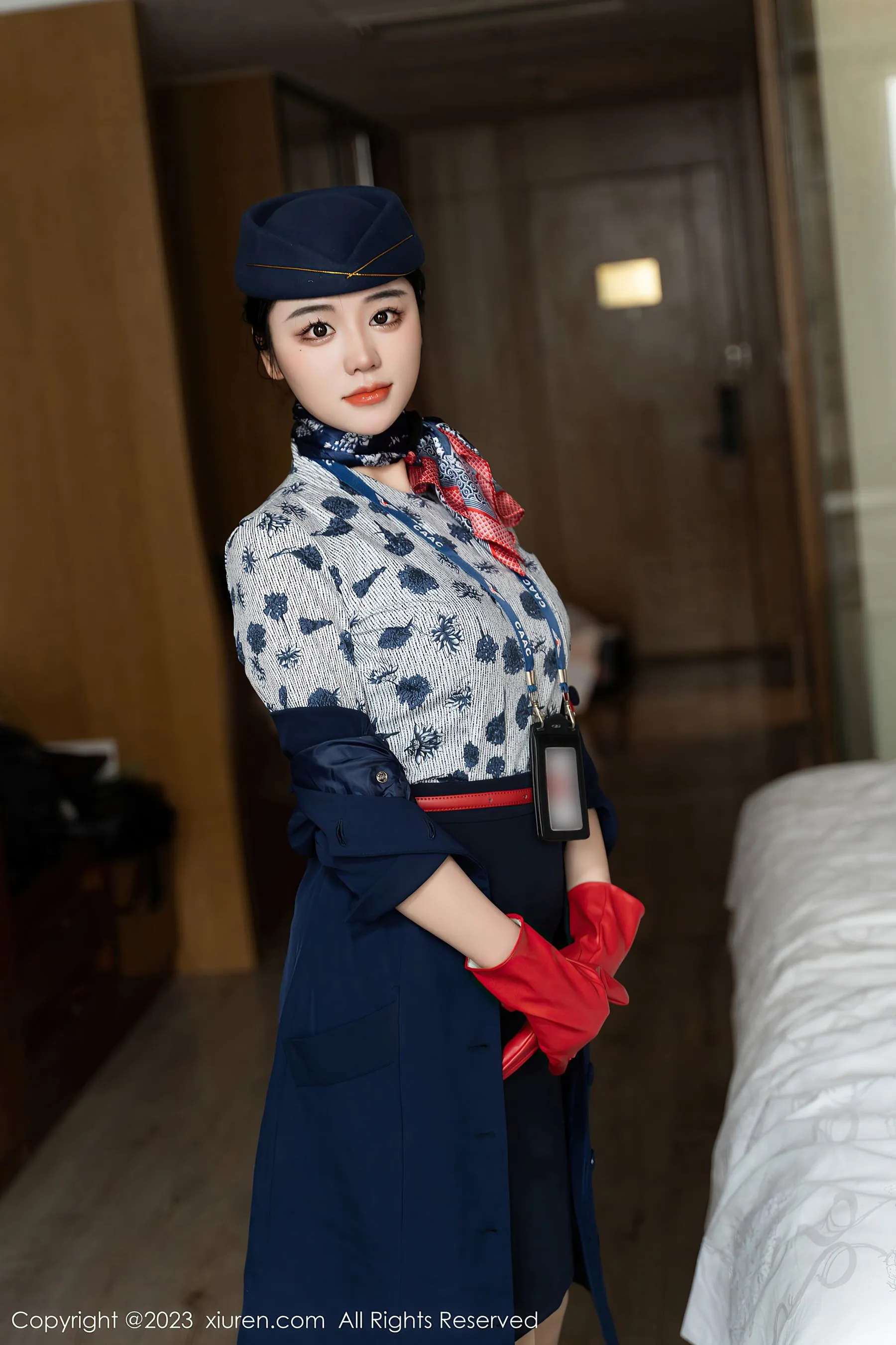  秀人网 No.6790 汐汐爱吃草莓 制服美臀第23张