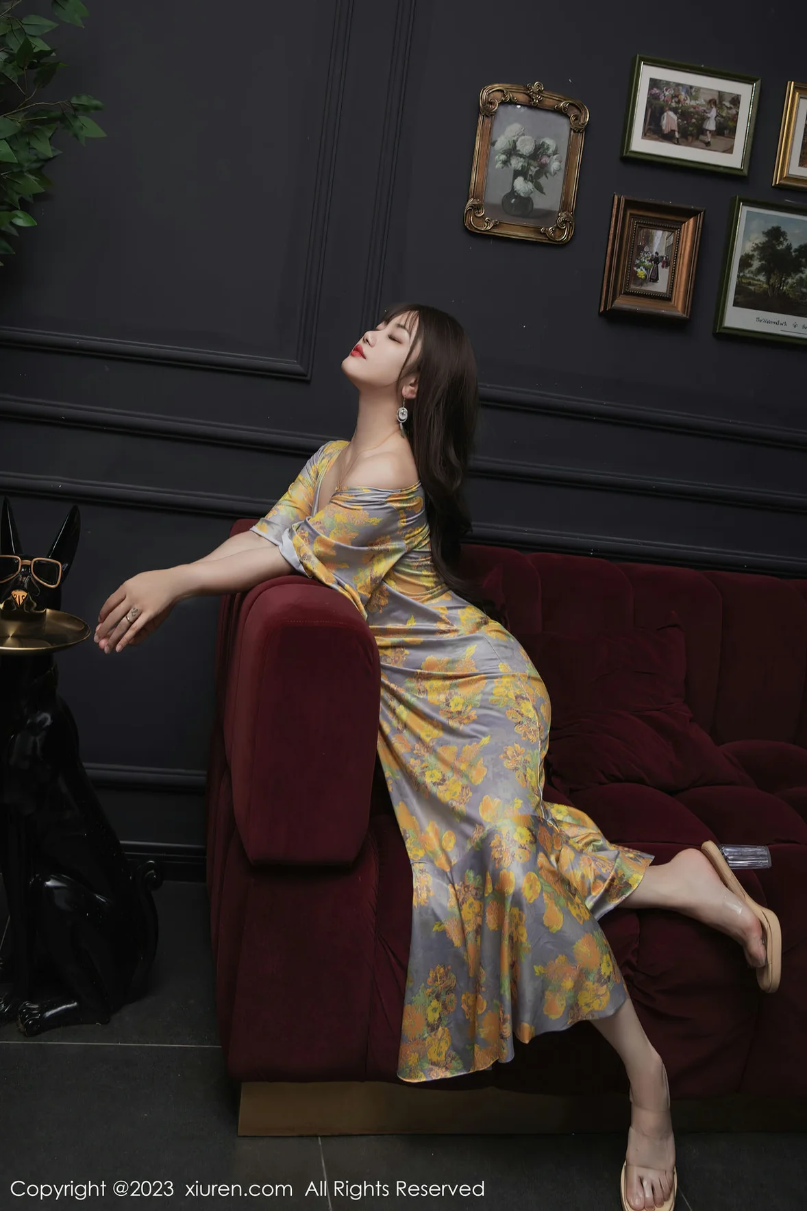  XiuRen 秀人 No.6949 严利娅Yuliya 黄灰色睡裙性感写真 [85P]第14张