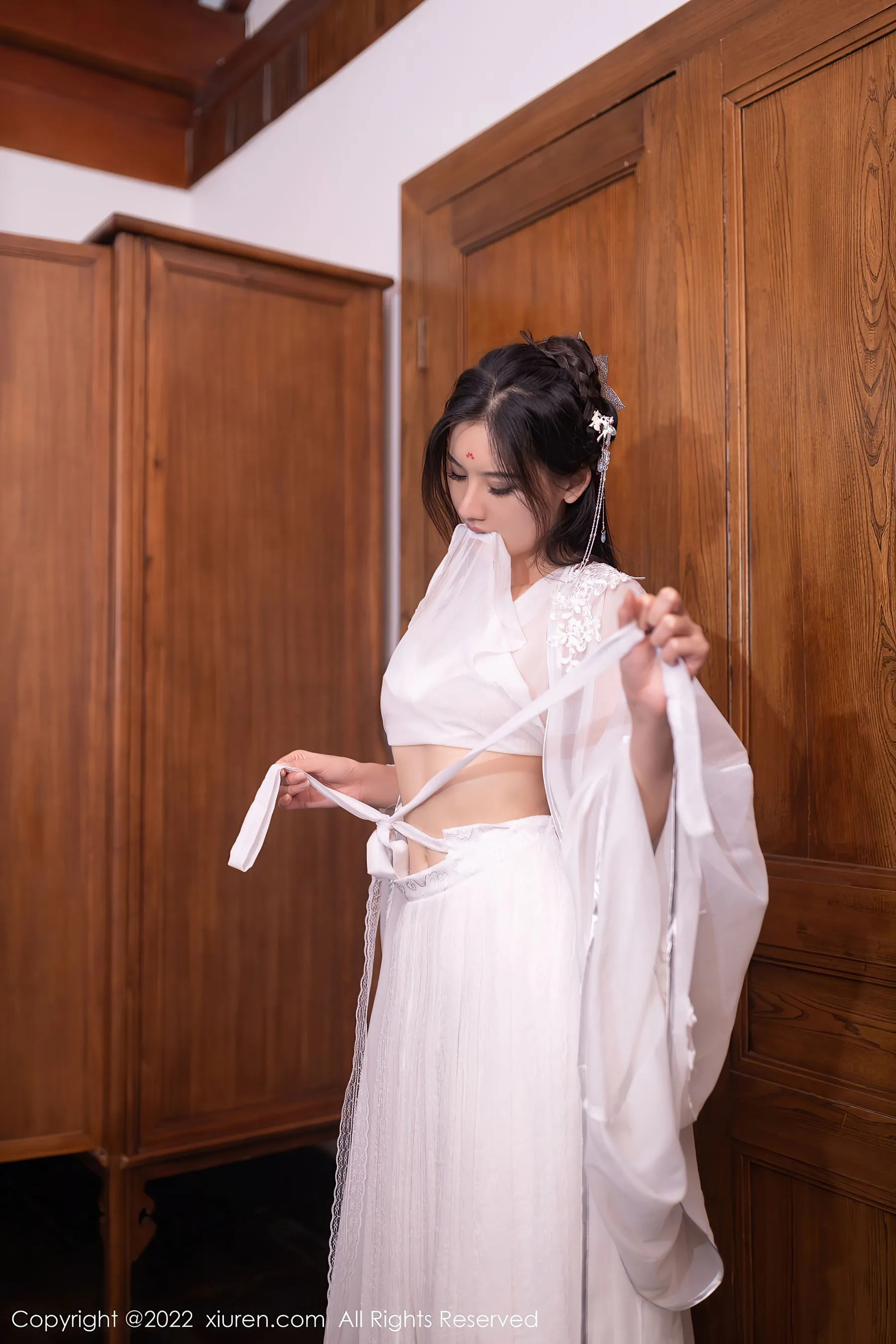  秀人网 No.5573 就是阿朱啊 古装美腿第20张