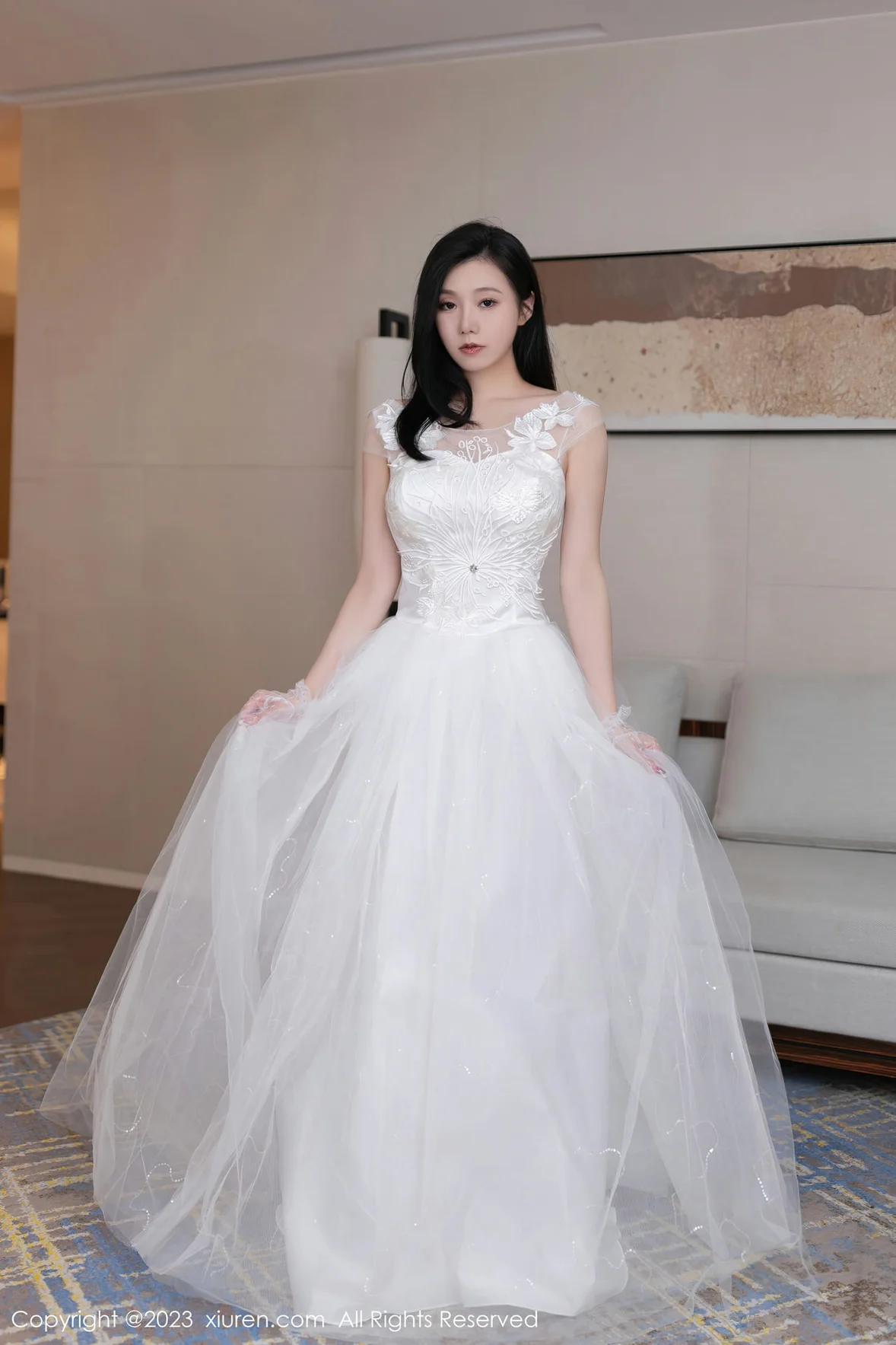  XiuRen 秀人 No.7201 安然anran 白色婚纱性感写真 [80P]第1张