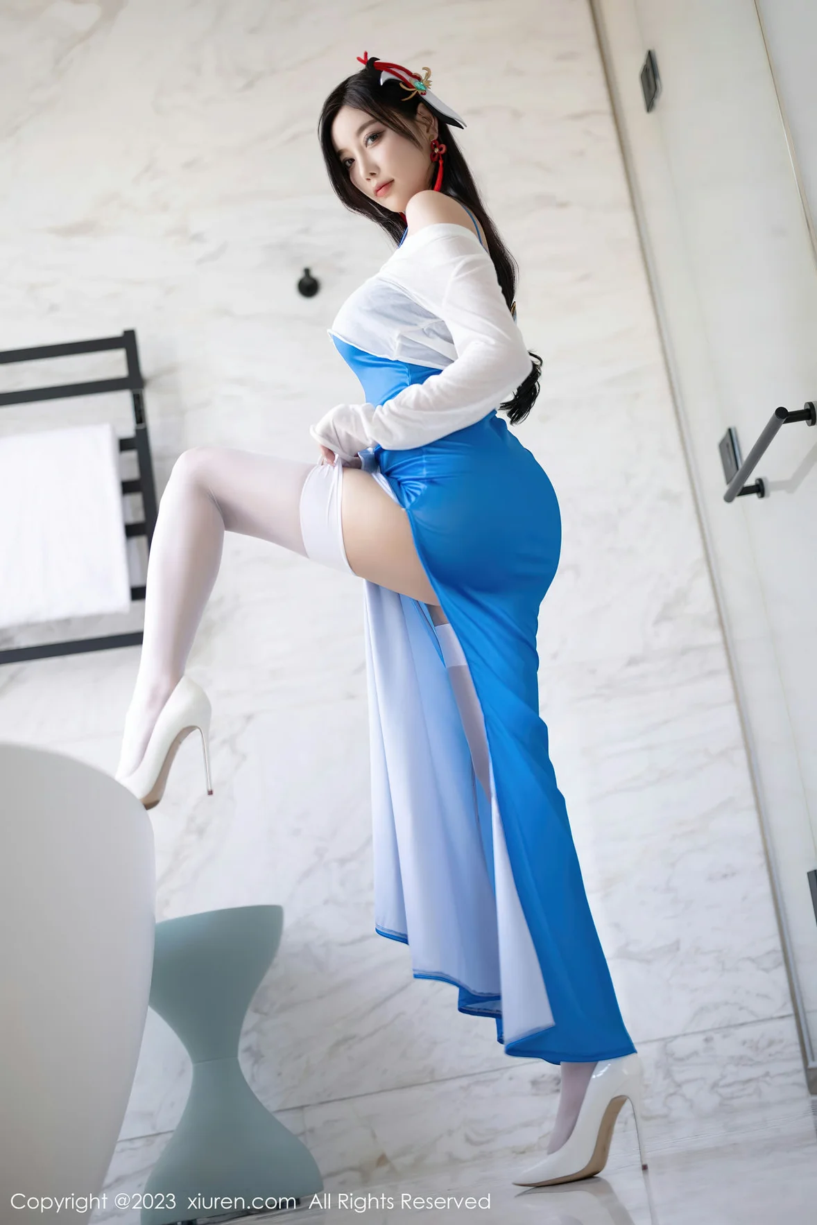  XiuRen 秀人 No.7135 杨晨晨Yome 蕾丝内衣浙江安吉旅拍 [85P]第3张