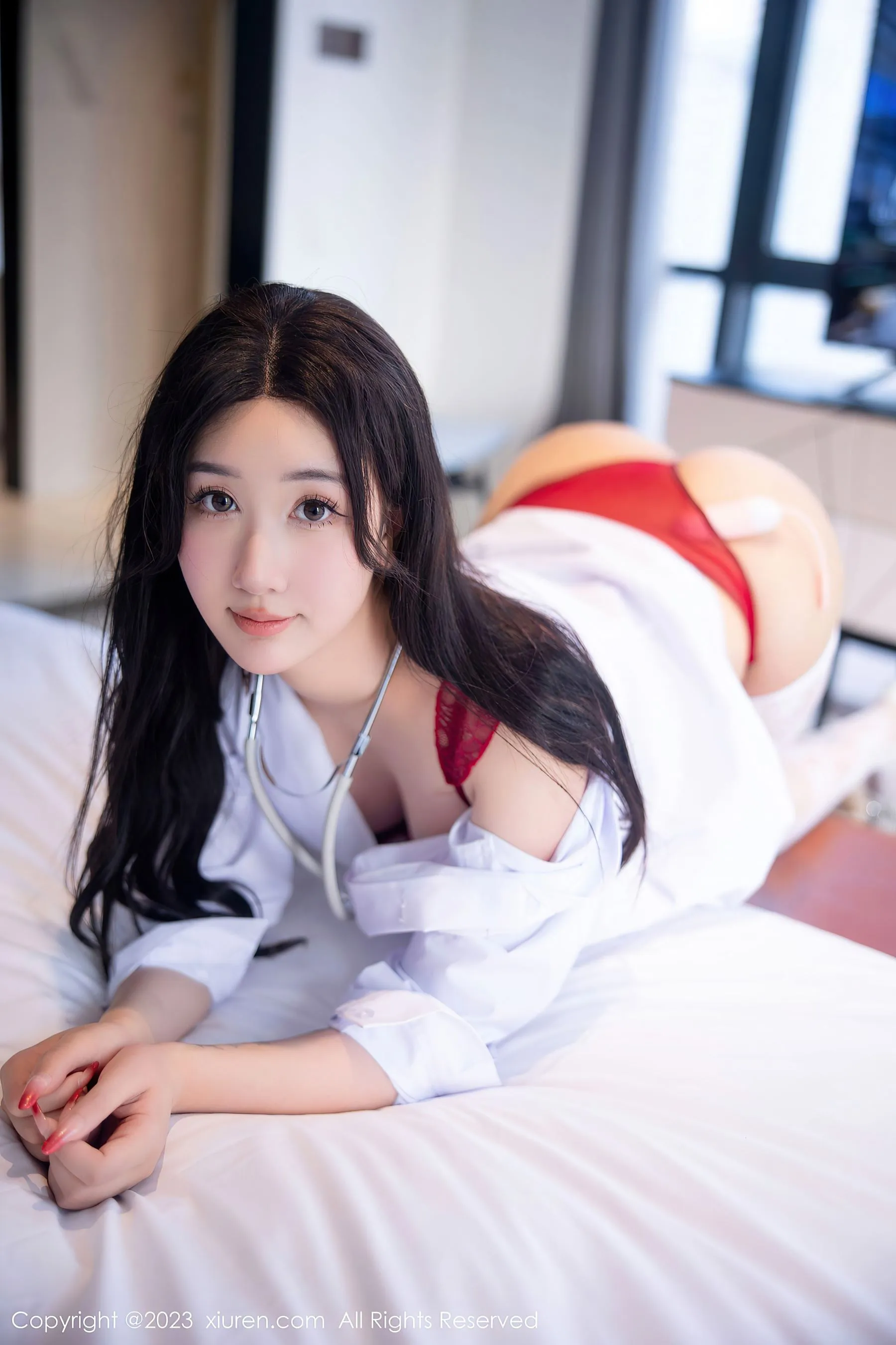  秀人网 No.6130 江真真 护士服美臀第4张