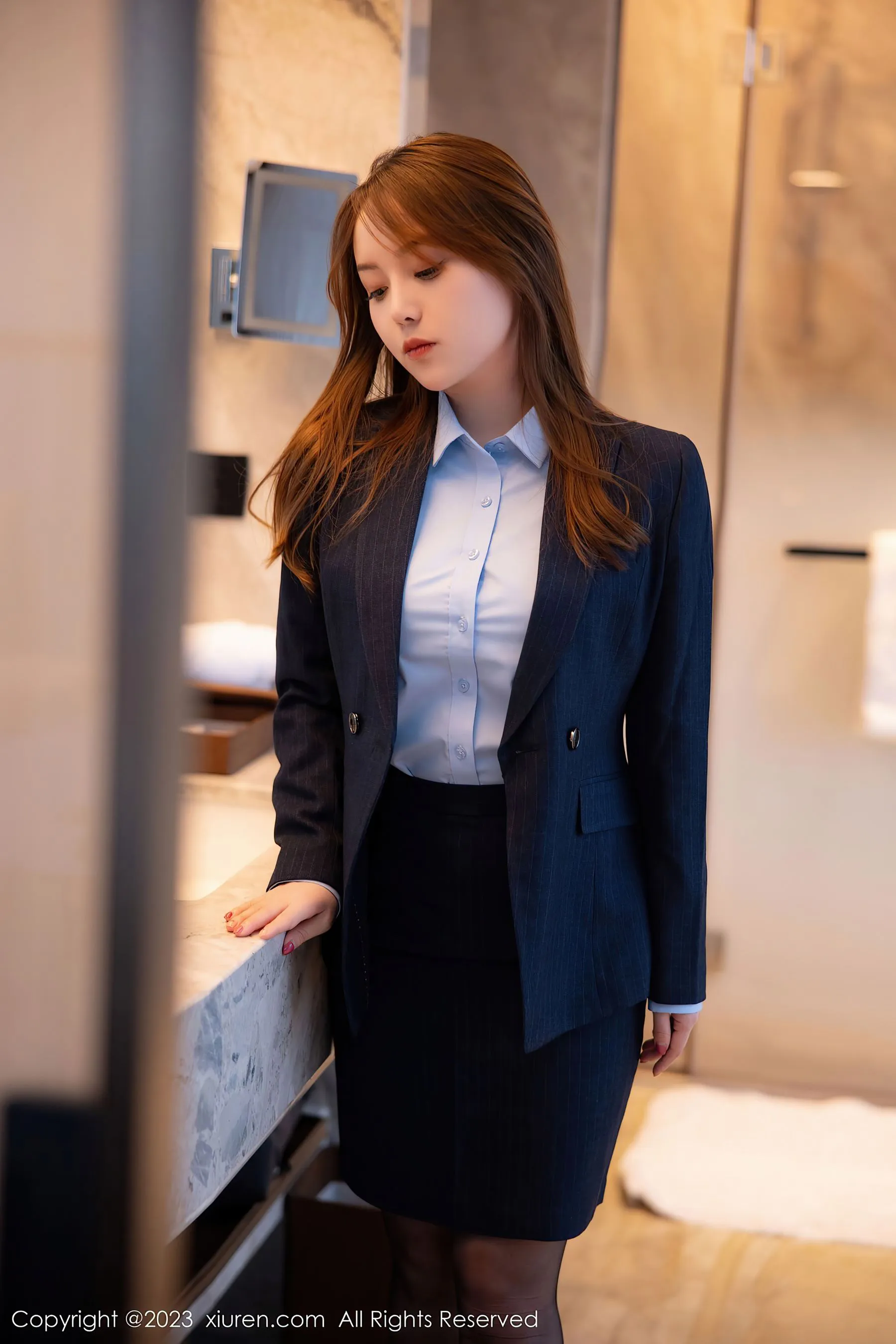  秀人网 No.6190 豆瓣酱 制服美臀第24张