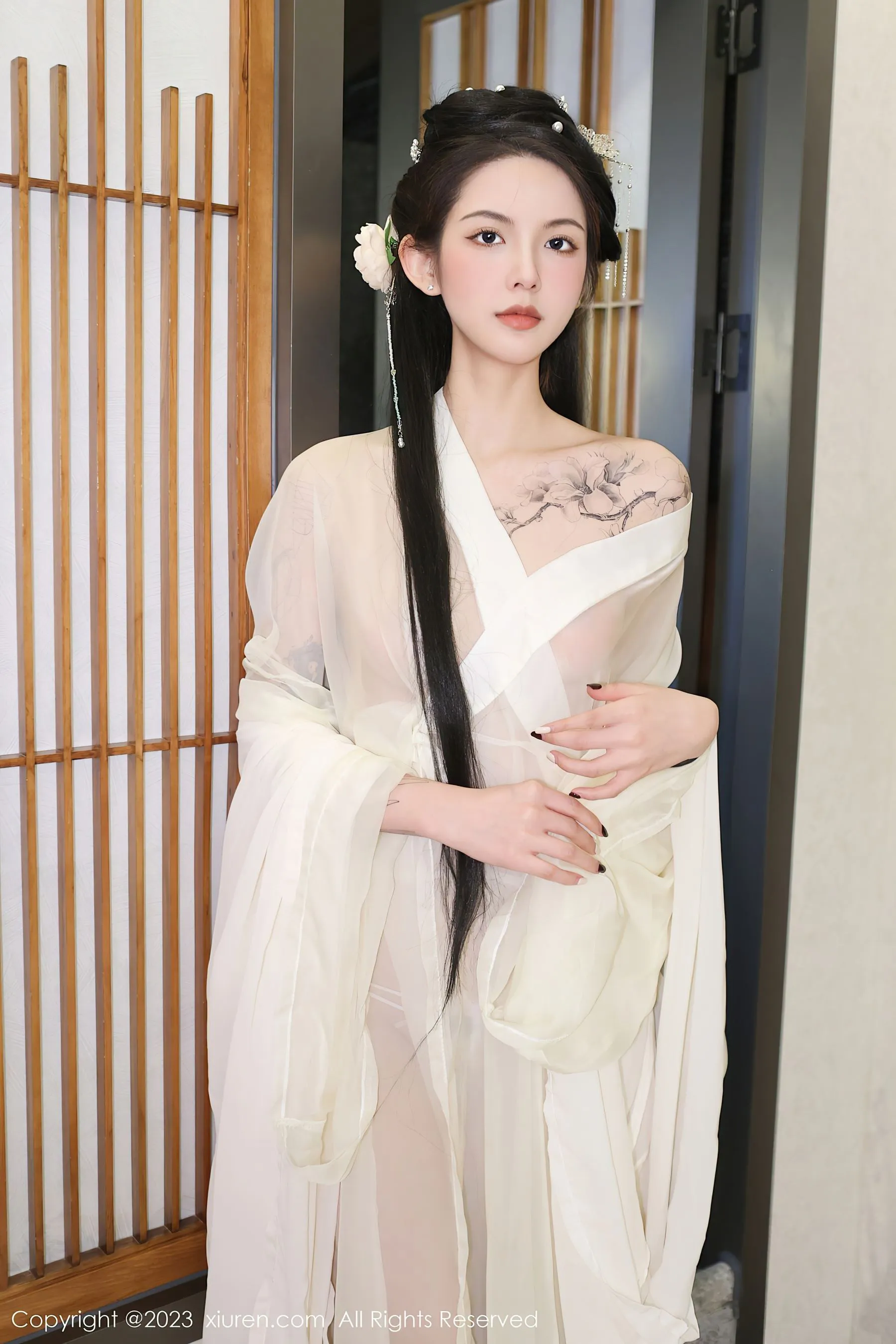  秀人网 No.6430 乔一一 古装美腿第22张