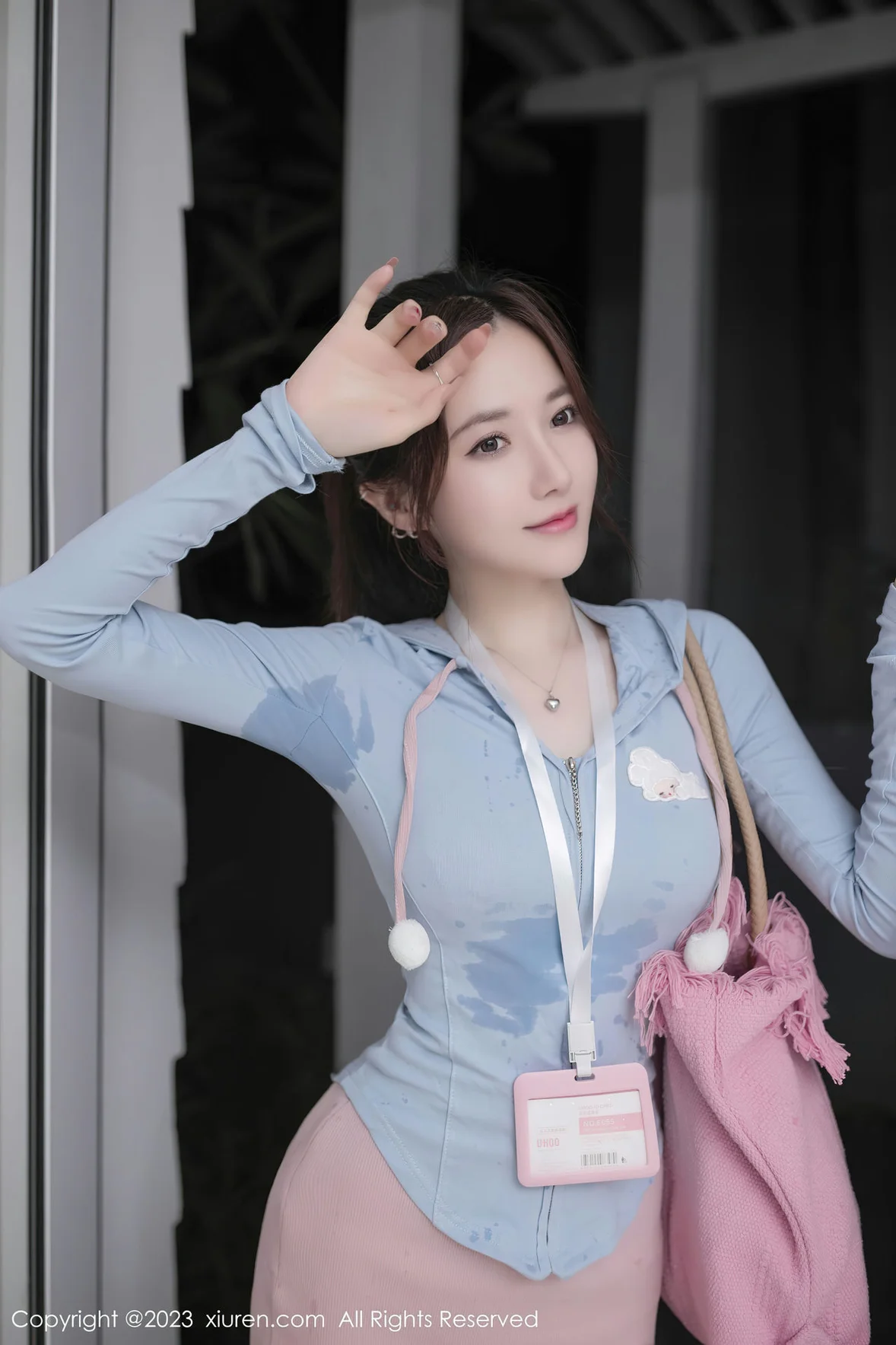  XiuRen 秀人 No.7120 鱼子酱Fish 浅粉色蕾丝内衣泰国旅拍 [81P]