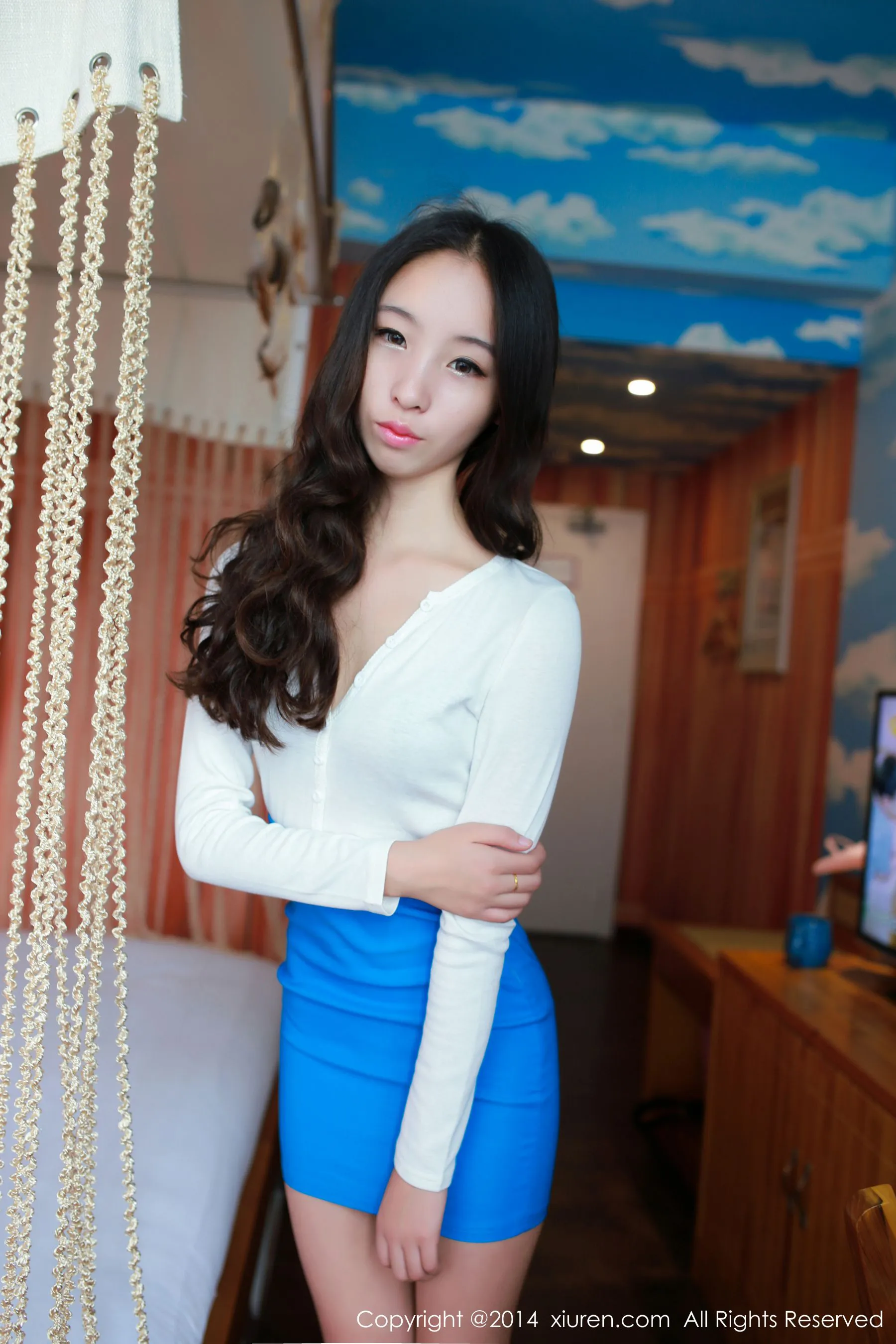  梓萱Crystal《制服少女+猫耳系列》 秀人网 No.219