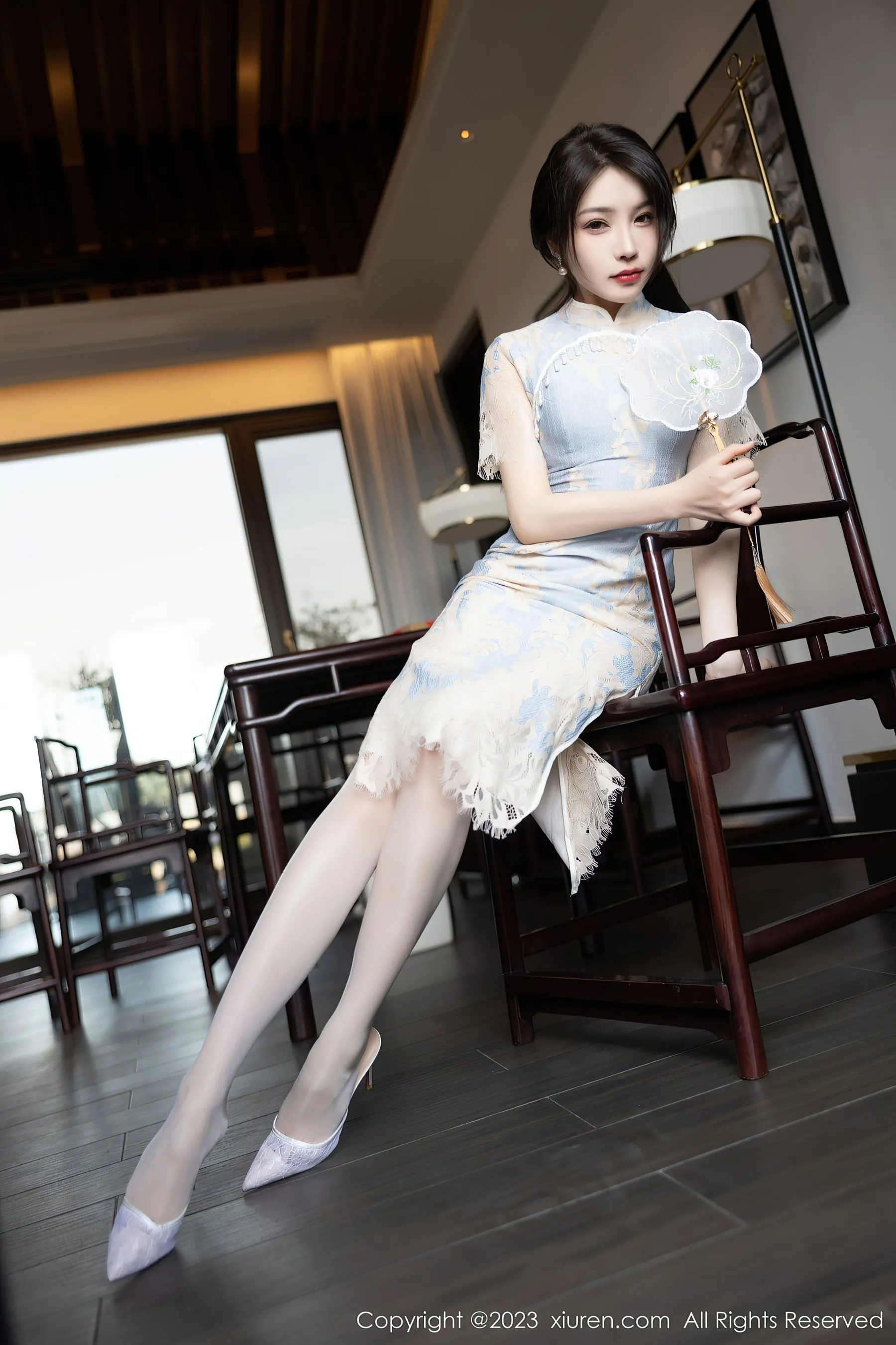  秀人网 No.6434 徐莉芝Booty 旗袍美腿