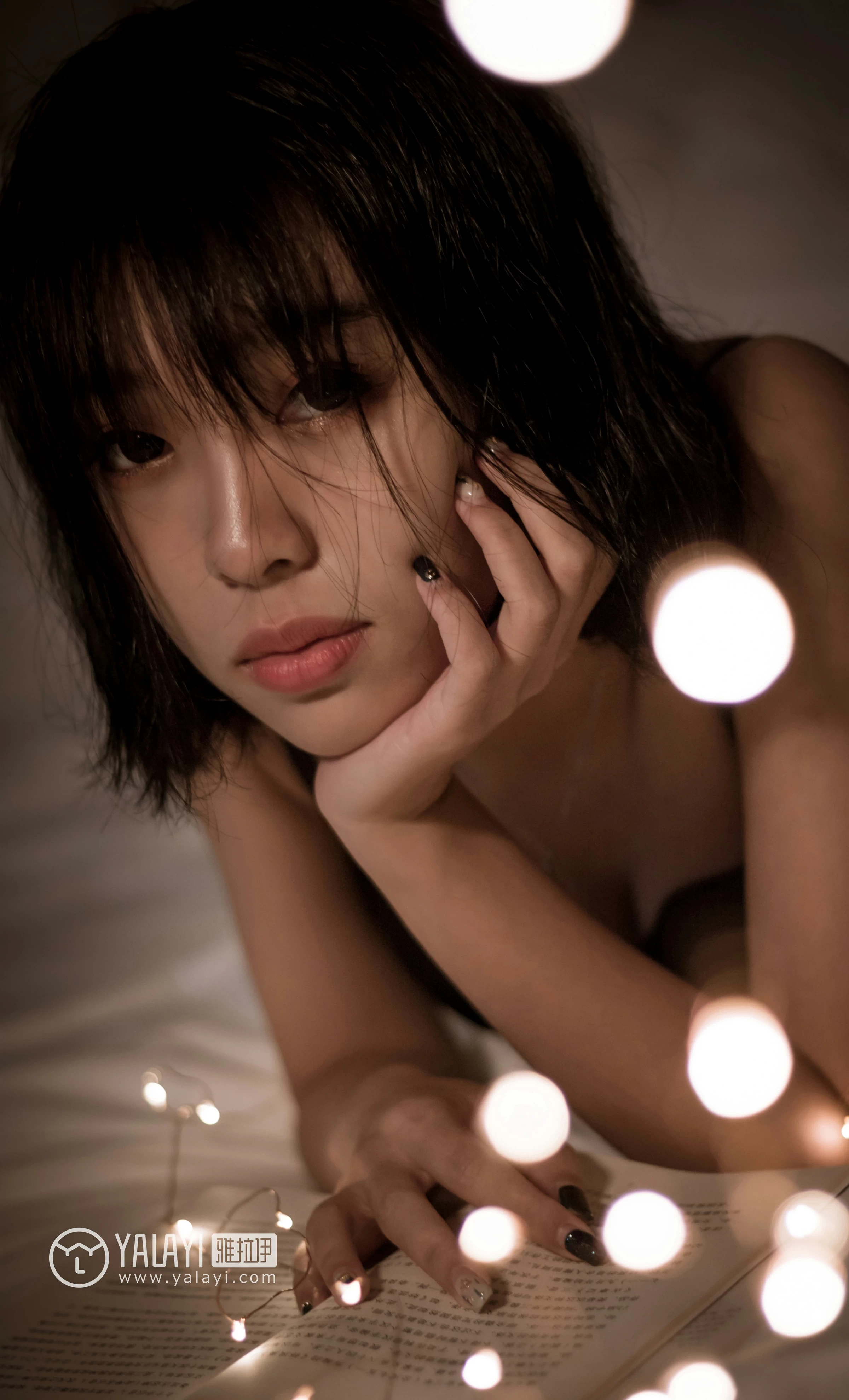 [YALAYI雅拉伊]NO.058 幻象气球 小杨 黑色性感内衣私房写真集第14张