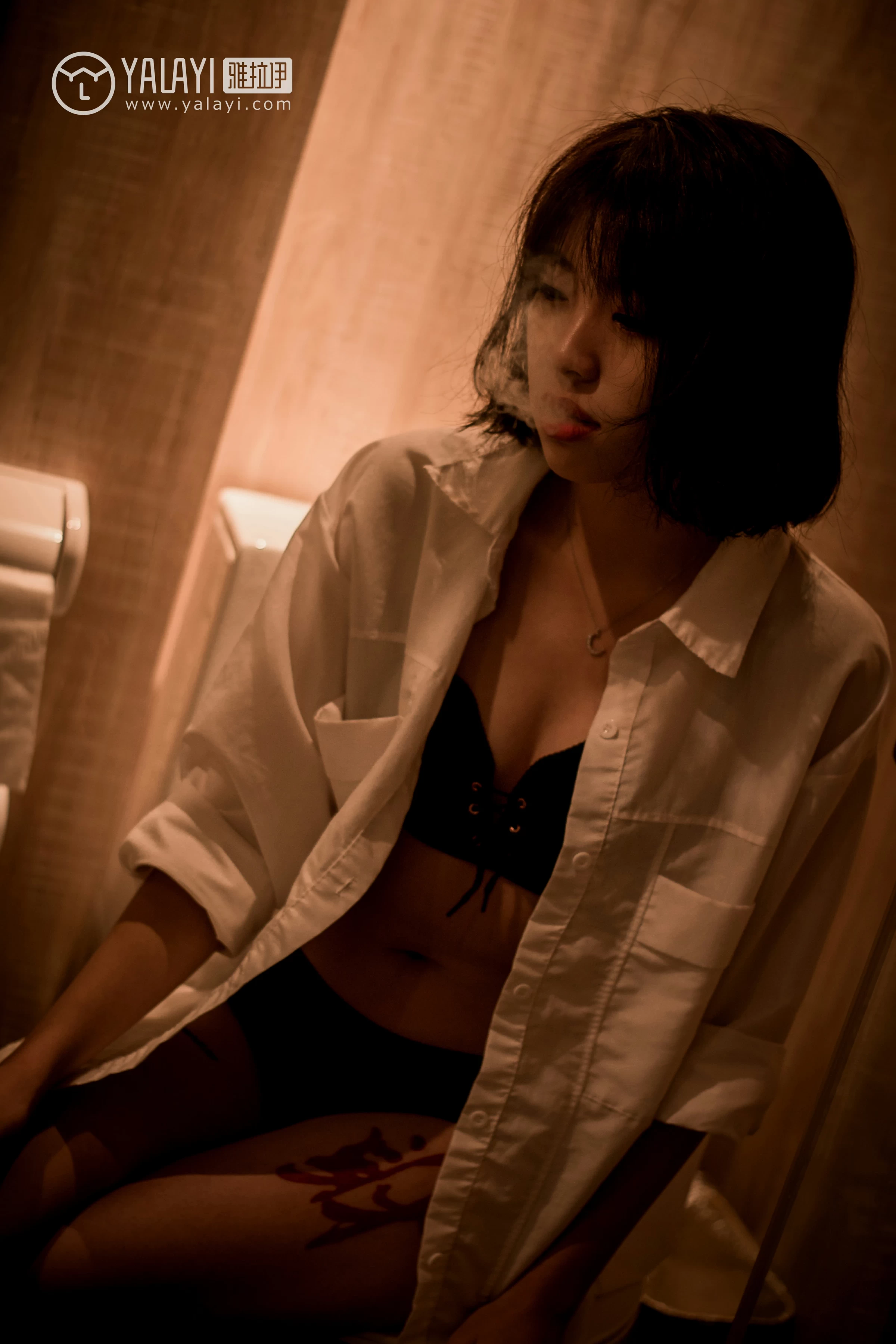 [YALAYI雅拉伊]NO.058 幻象气球 小杨 黑色性感内衣私房写真集第14张