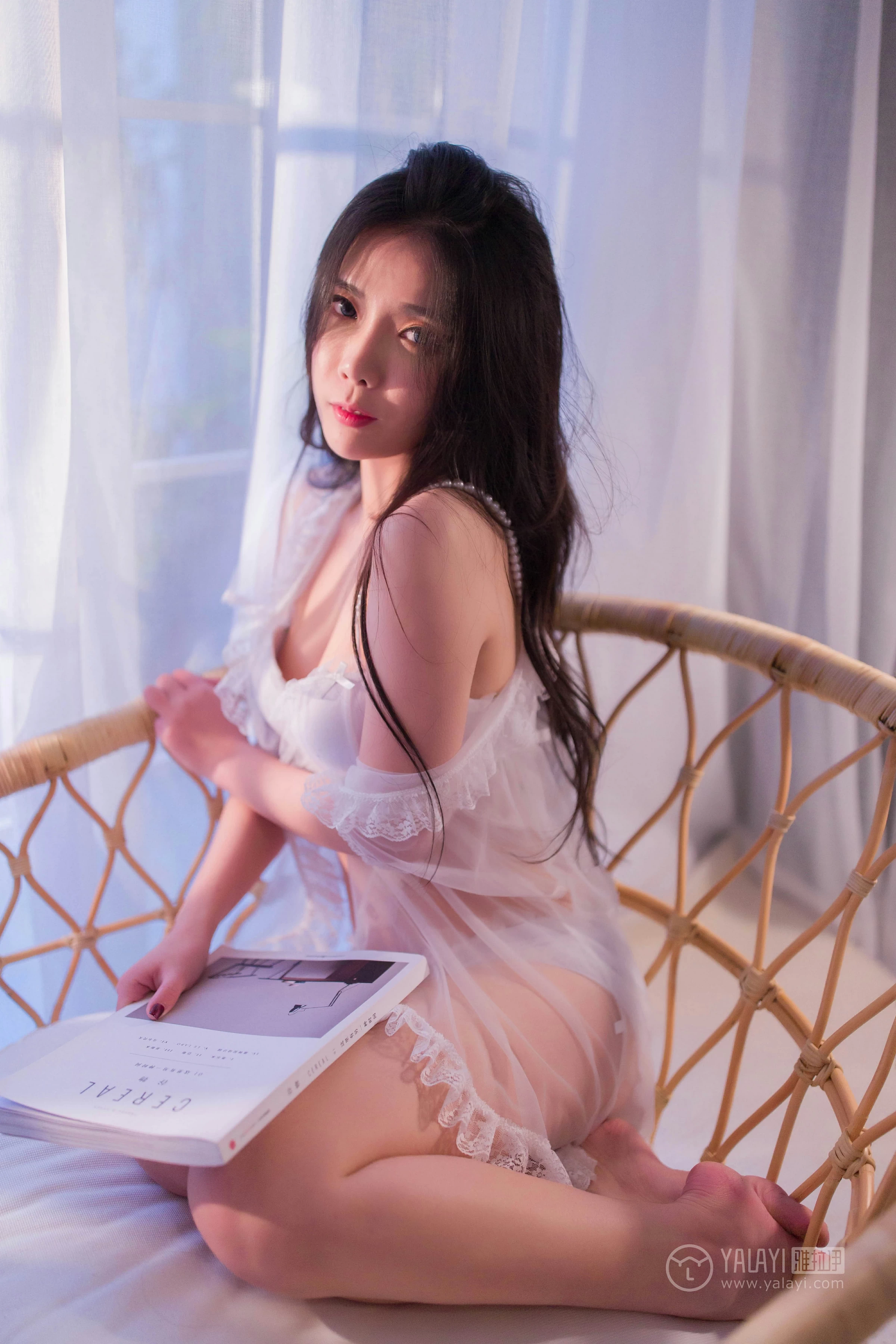 [YALAYI雅拉伊]No.182 温柔香 雪梨姬 白色透视情趣内衣裙性感私房写真集第11张