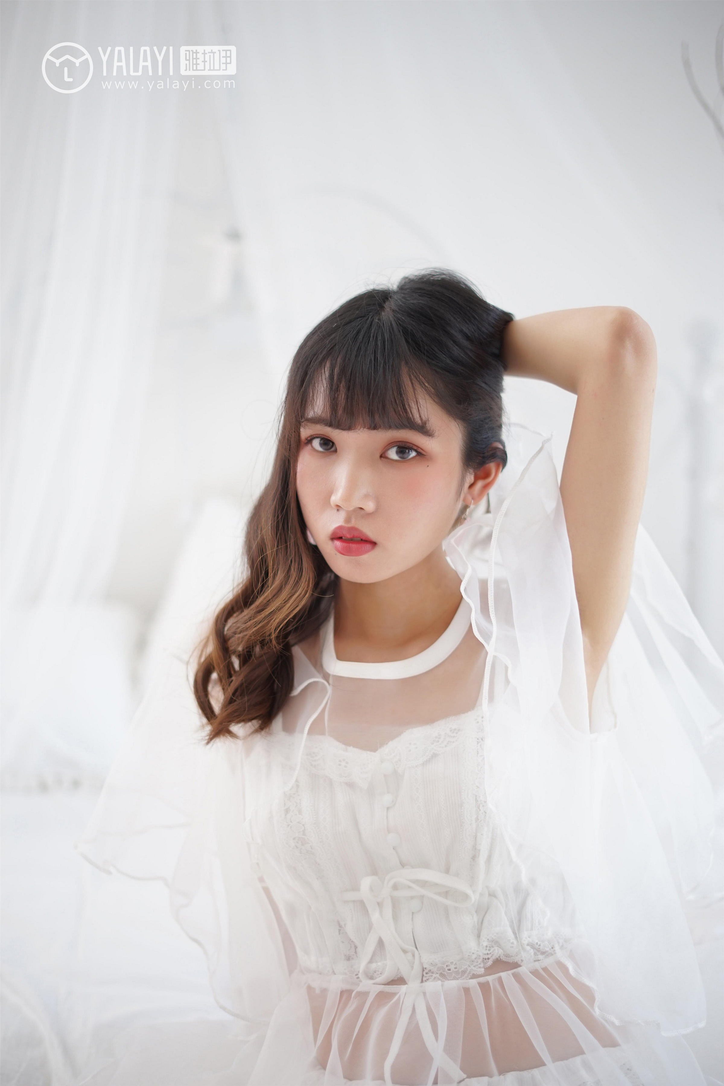 [YALAYI雅拉伊]NO.001 恋上你的床 公主小兔子 透视连衣裙性感私房写真集第6张