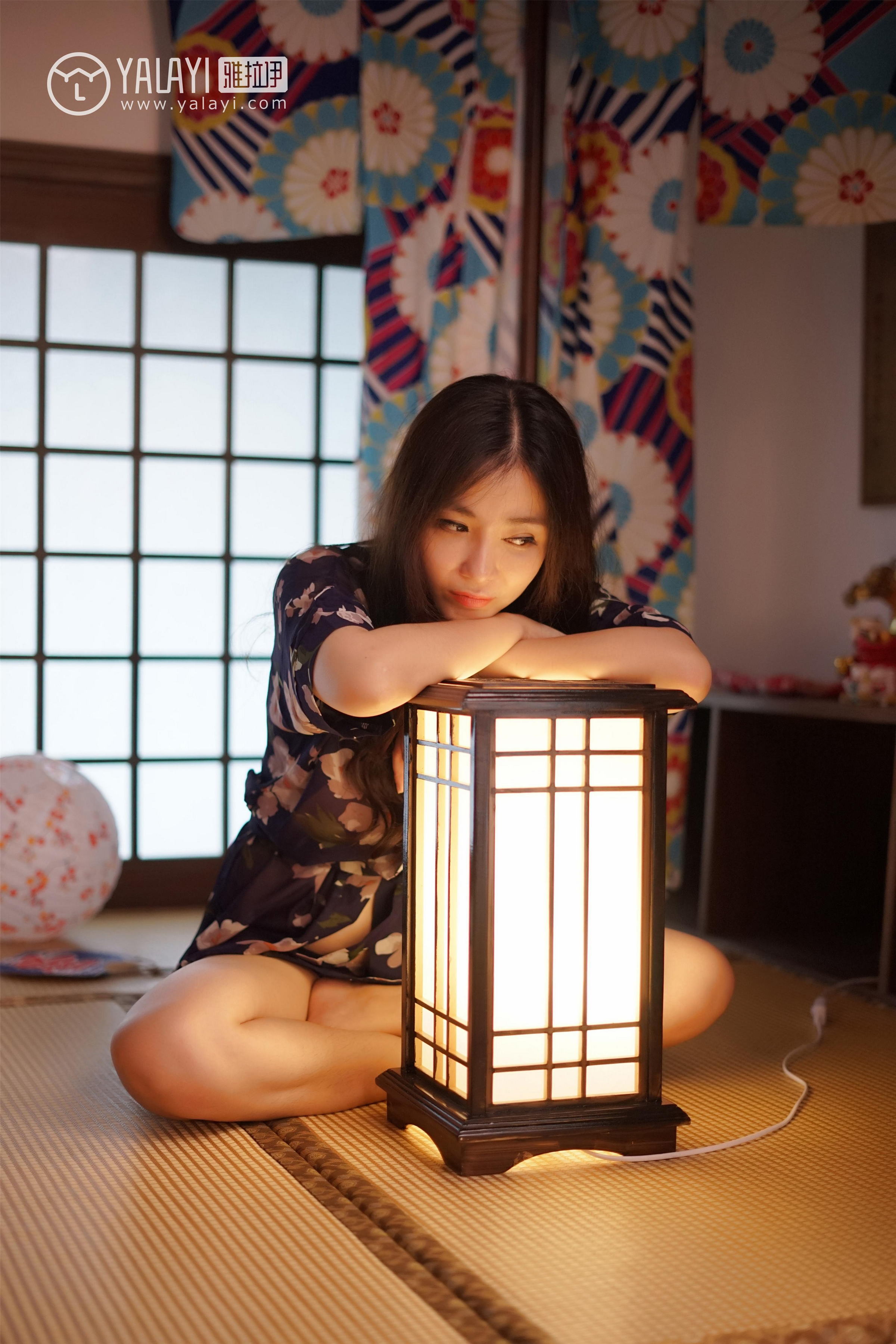 [YALAYI雅拉伊]NO.016 和服之韵 沈紫云 黑色透视和服性感私房写真集第9张