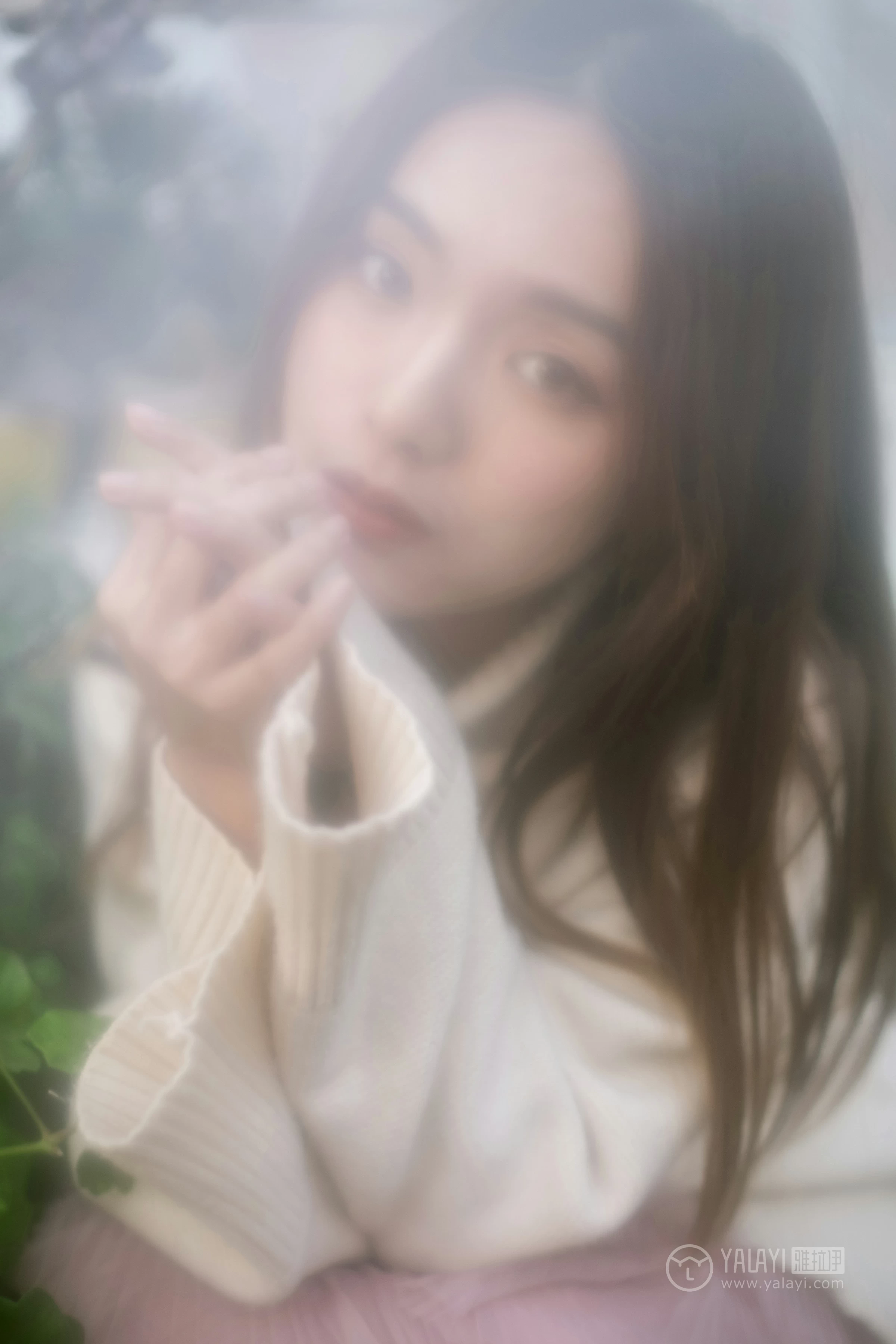 [YALAYI雅拉伊]No.209 温柔的你 白日梦 白色连身毛衣清新私房写真集第11张