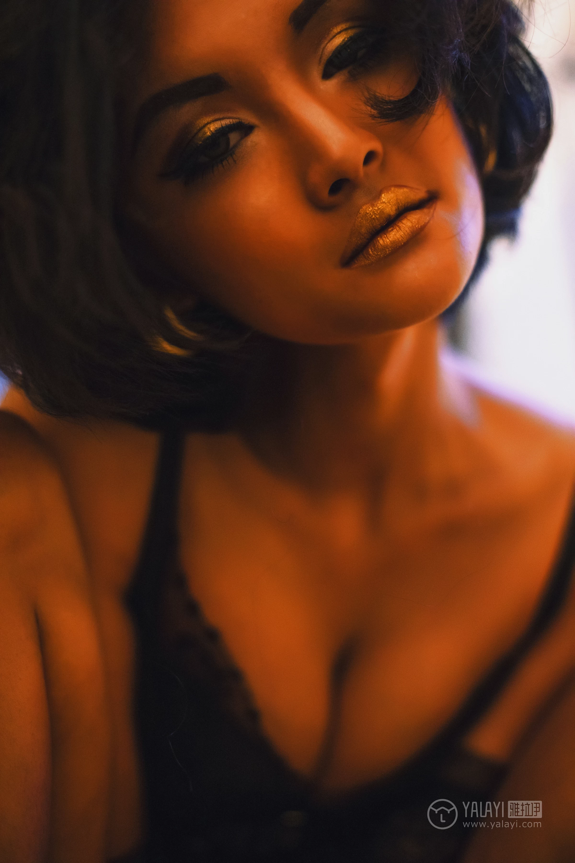 [YALAYI雅拉伊]No.242 一往情深 王艺颖 黑色透视情趣内衣性感私房写真集第7张