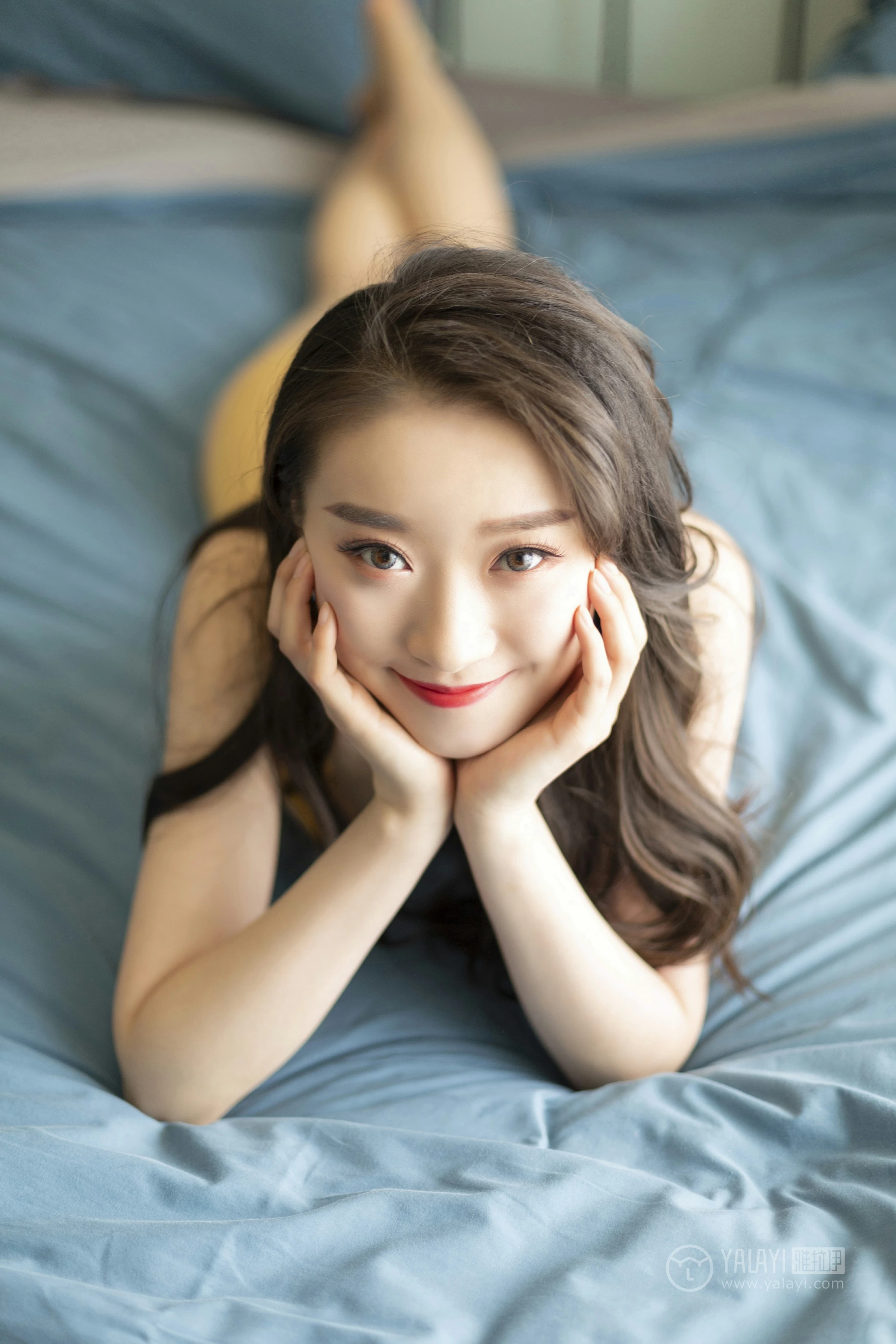 [YALAYI雅拉伊]No.290 娇艳欲滴 心怡 橙色蕾丝内衣性感私房写真集第6张