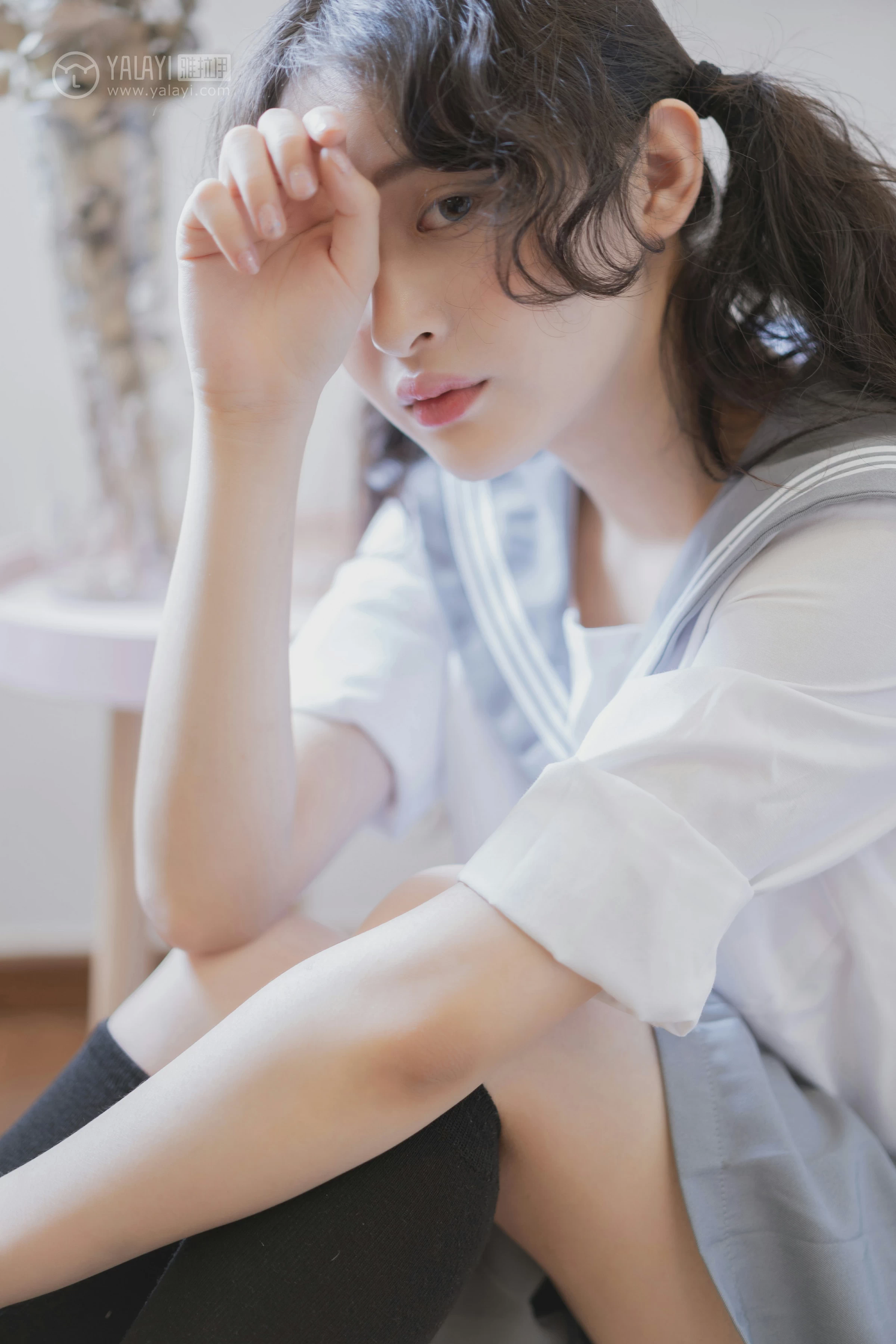 [YALAYI雅拉伊]No.349 清纯学生妹 西子 高中女生制服与短裙性感私房写真集第14张