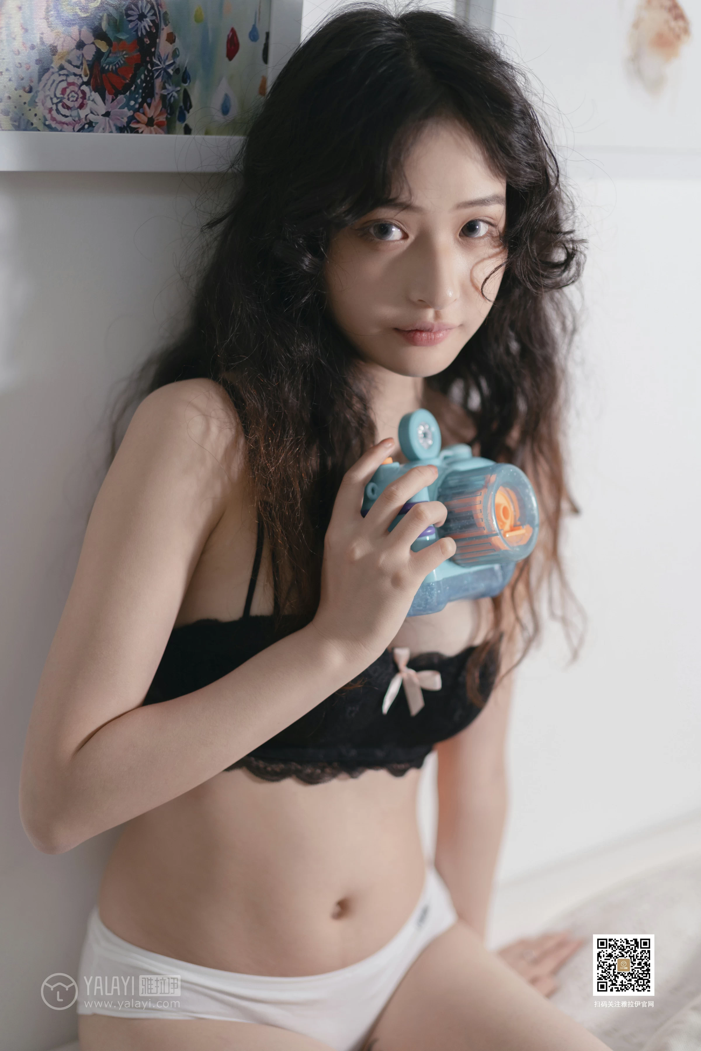 [YALAYI雅拉伊]No.370 萌宠 西子 黑色蕾丝内衣性感私房写真集第16张