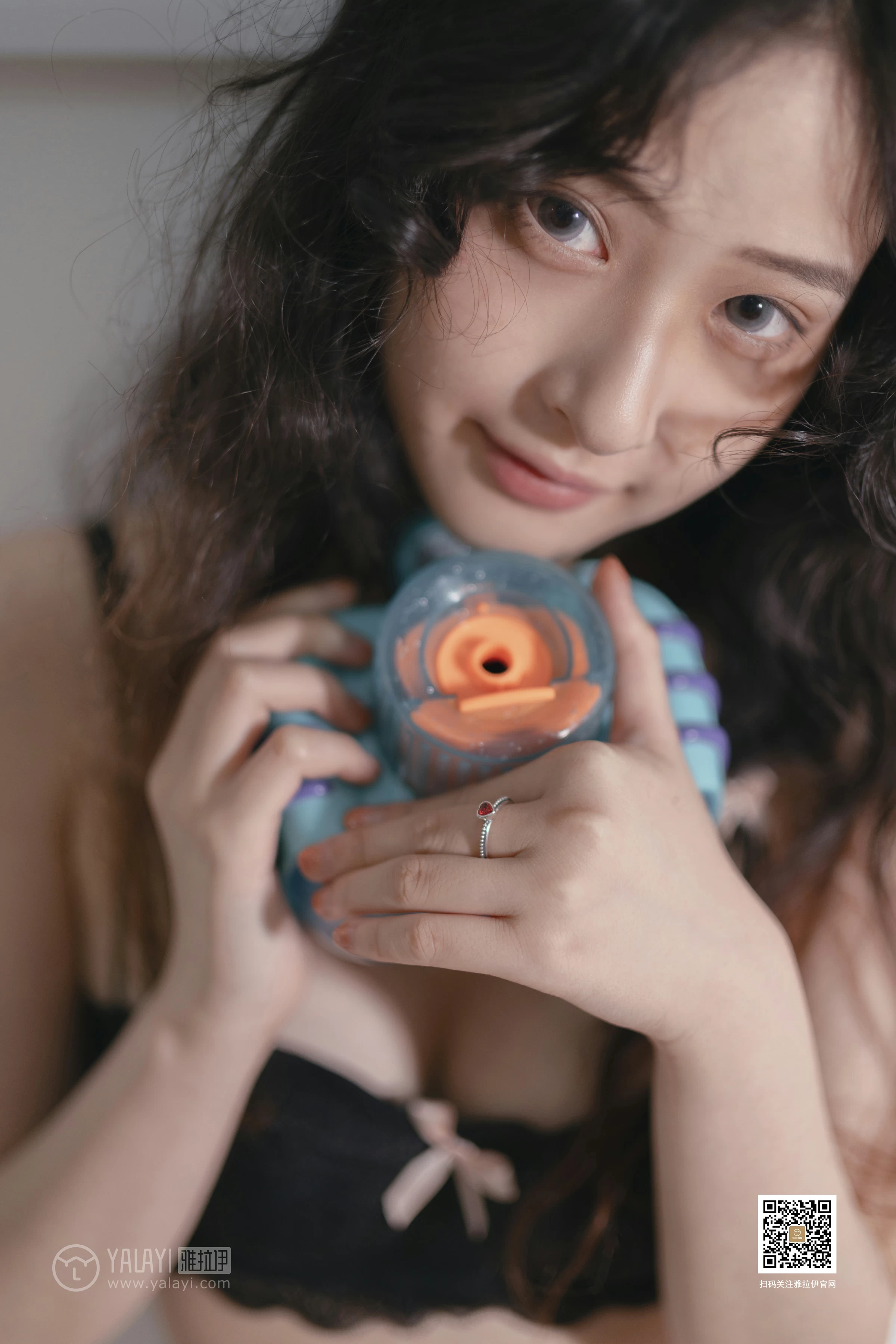 [YALAYI雅拉伊]No.370 萌宠 西子 黑色蕾丝内衣性感私房写真集第17张