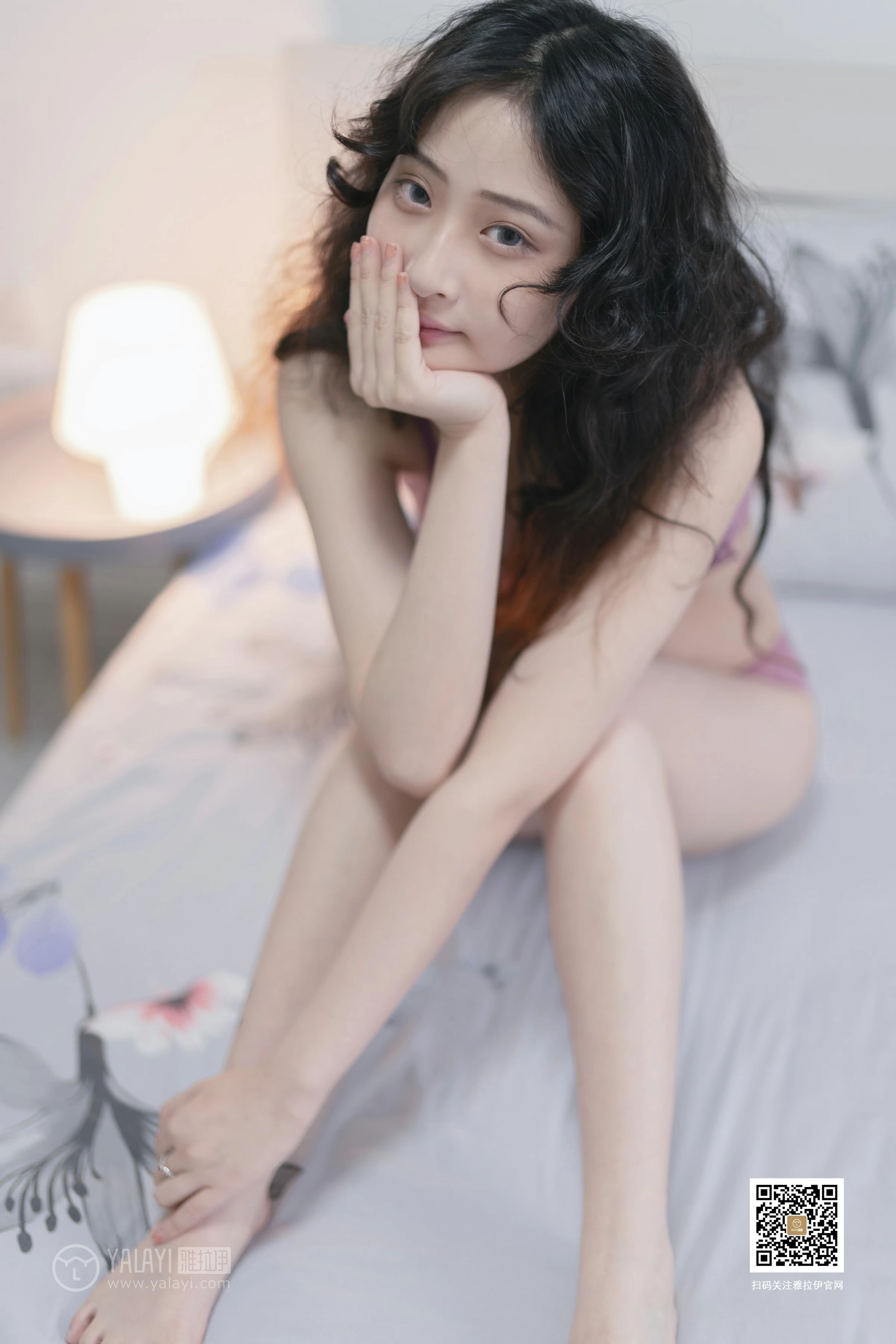 [YALAYI雅拉伊]No.379 霹雳娇娃 西子 粉色蕾丝内衣性感私房写真集第5张