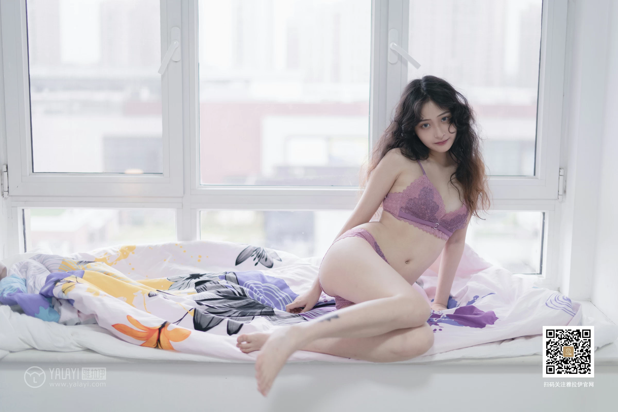 [YALAYI雅拉伊]No.379 霹雳娇娃 西子 粉色蕾丝内衣性感私房写真集第19张