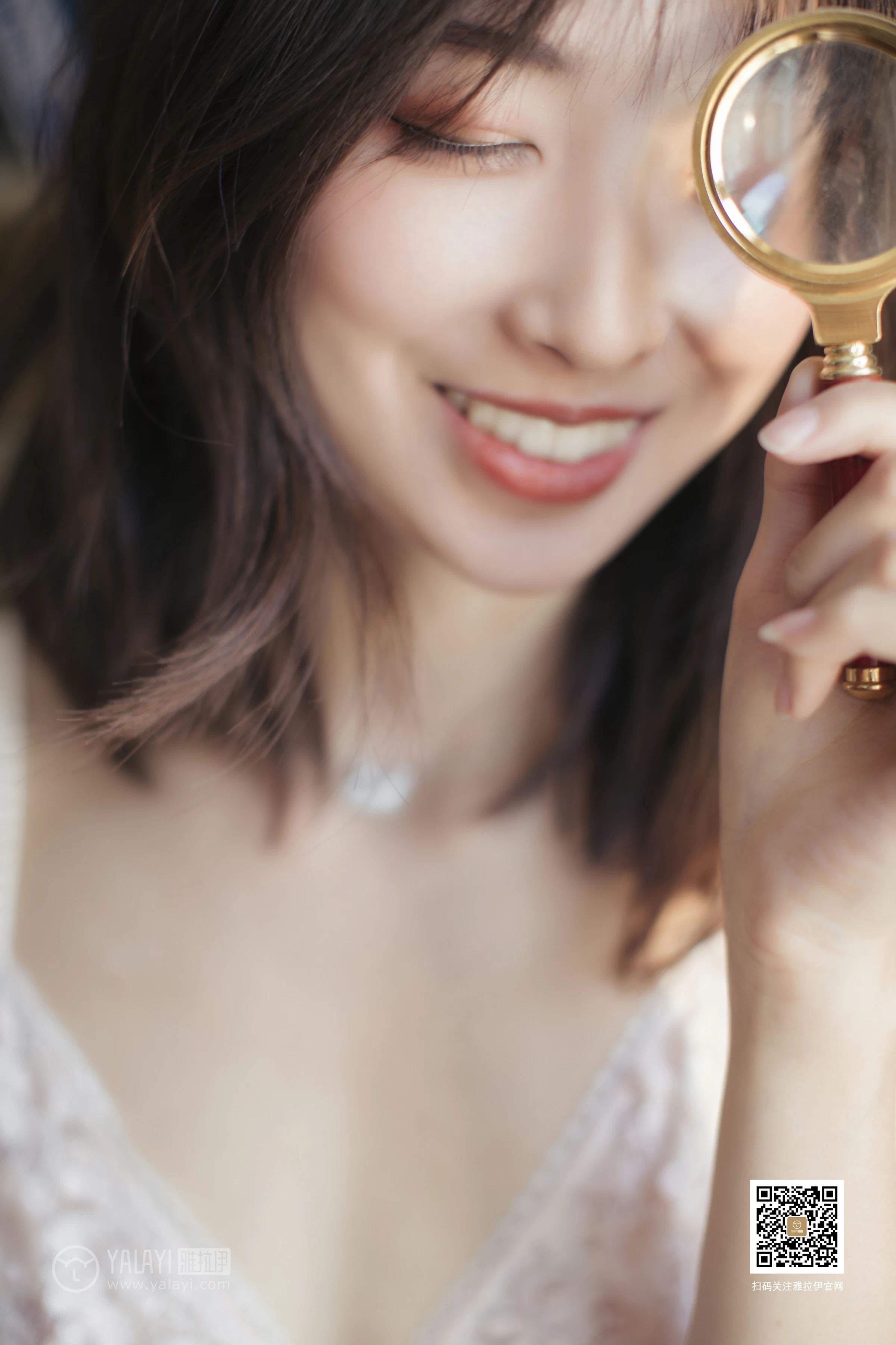 [YALAYI雅拉伊]No.388 闺房记乐 佳佳 粉色透视吊带睡衣裙性感私房写真集第15张