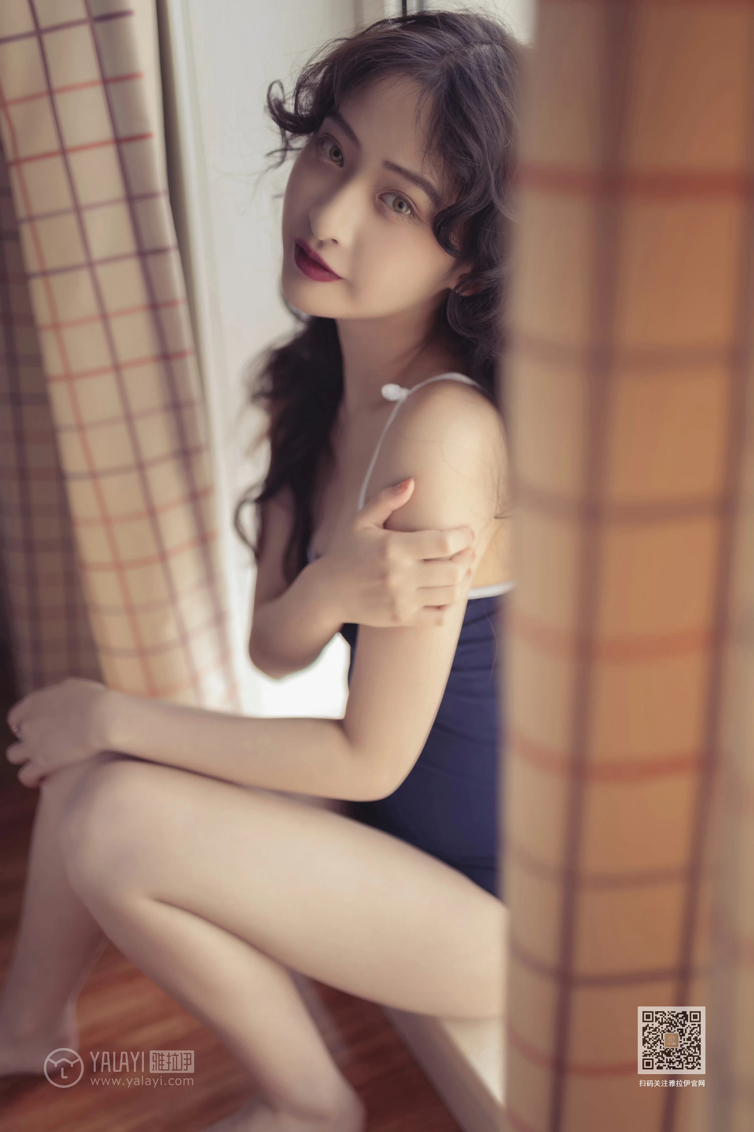 [YALAYI雅拉伊]No.399 似海酷雪如水 西子 蓝色连体运动内衣性感私房写真集第13张