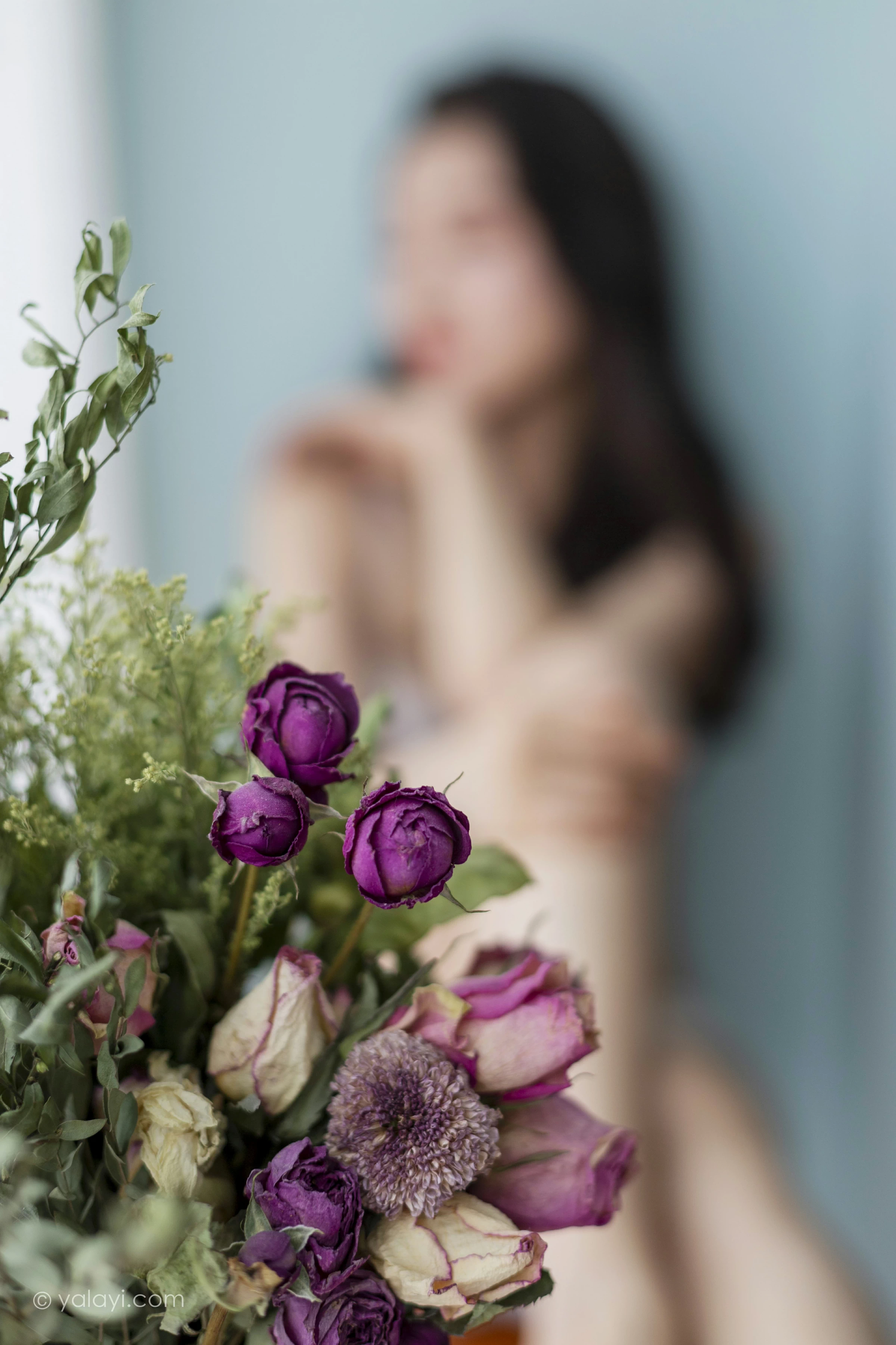 [YALAYI雅拉伊]NO.701 《花容月貌》 心怡 白色蕾丝内衣居家性感私房写真集第11张