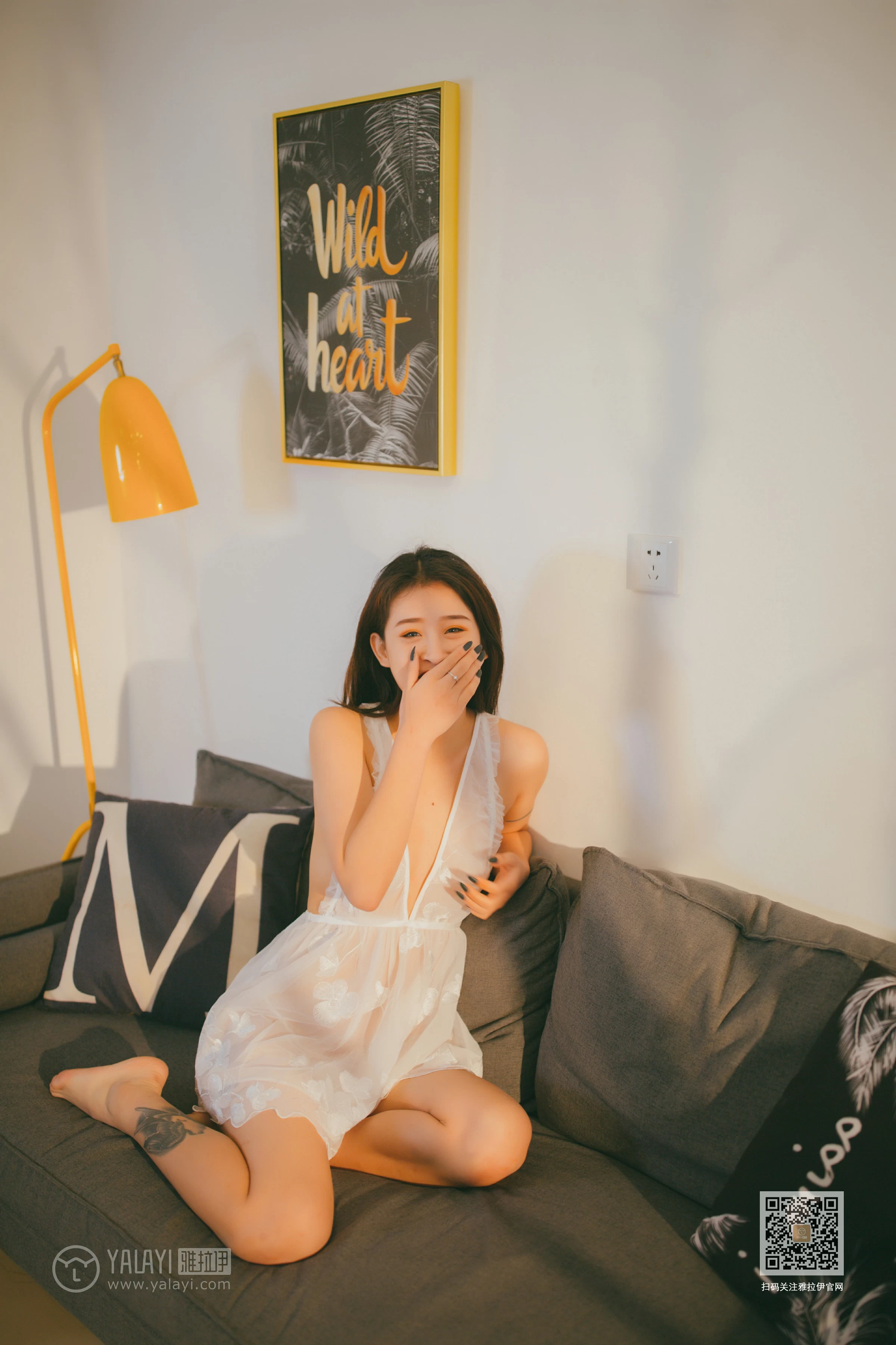 [YALAYI雅拉伊]Vol.536 吹弹可破 素素 白色透视情趣内衣裙性感私房写真集第3张