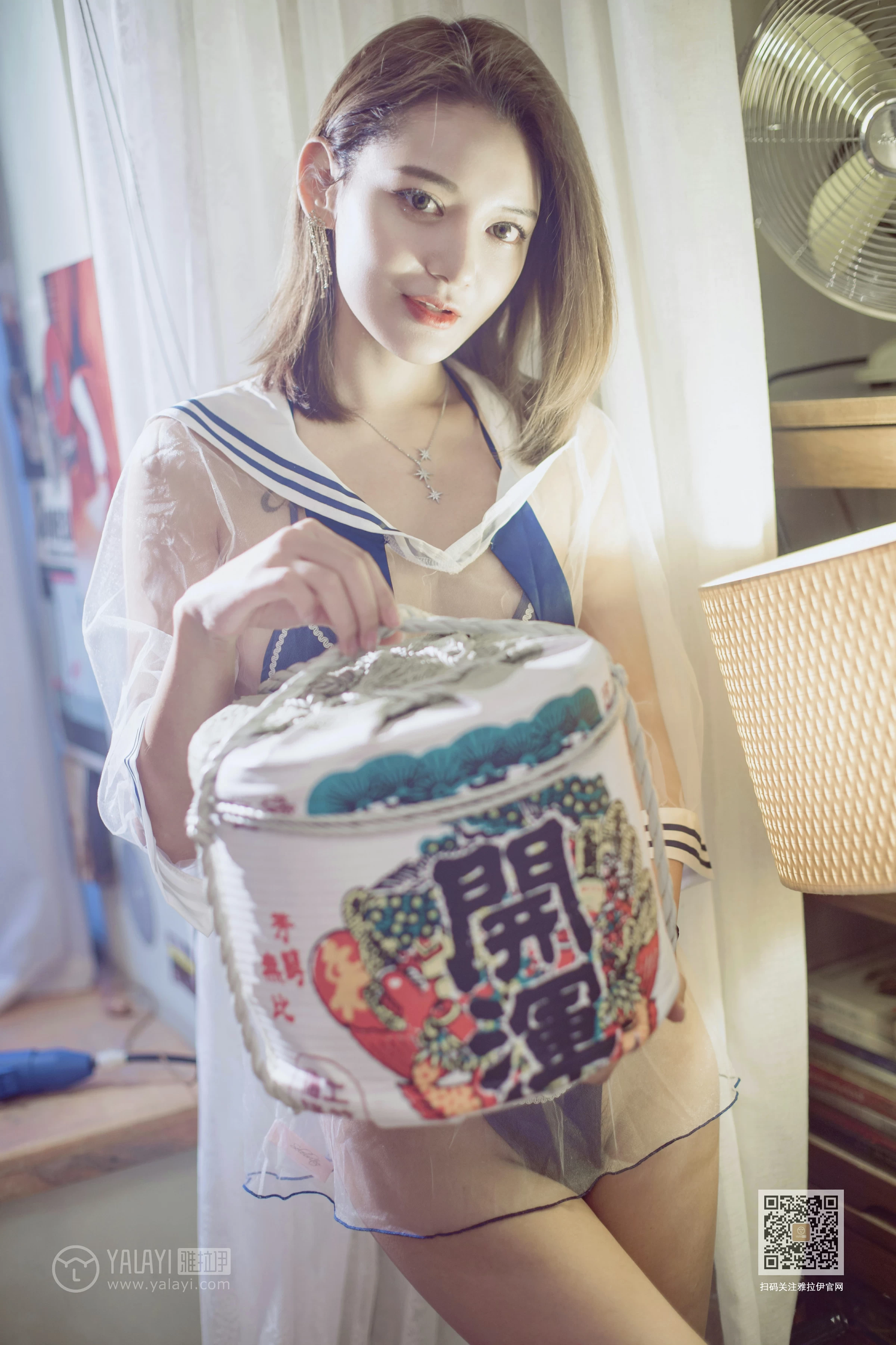 [YALAYI雅拉伊]Vol.545 情趣水手服 刘子炀 透视情趣制服内衣性感私房写真集第12张