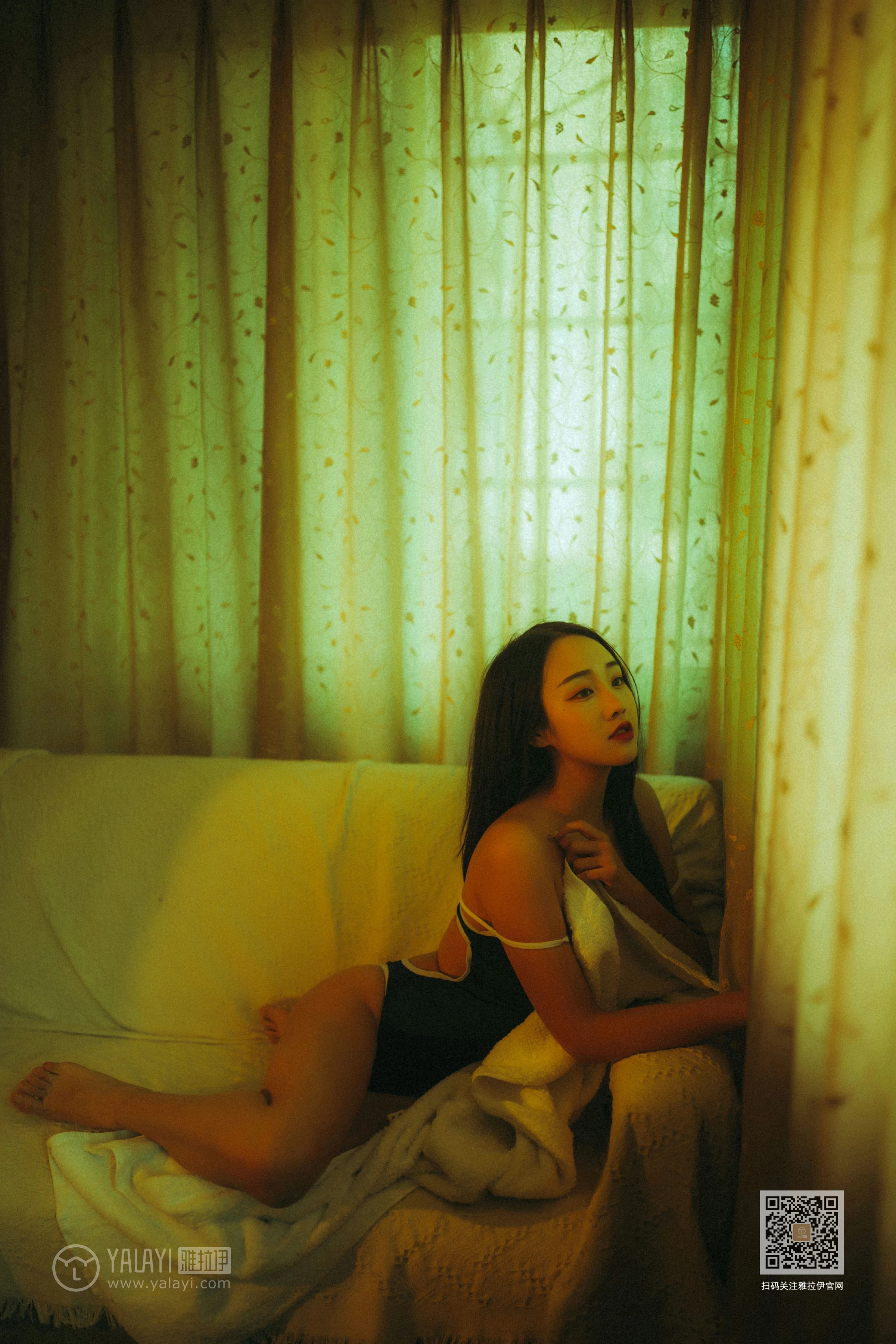 [YALAYI雅拉伊]NO.653 《枯涸之恋》 优优 蓝色连体比基尼泳装性感私房写真集第5张