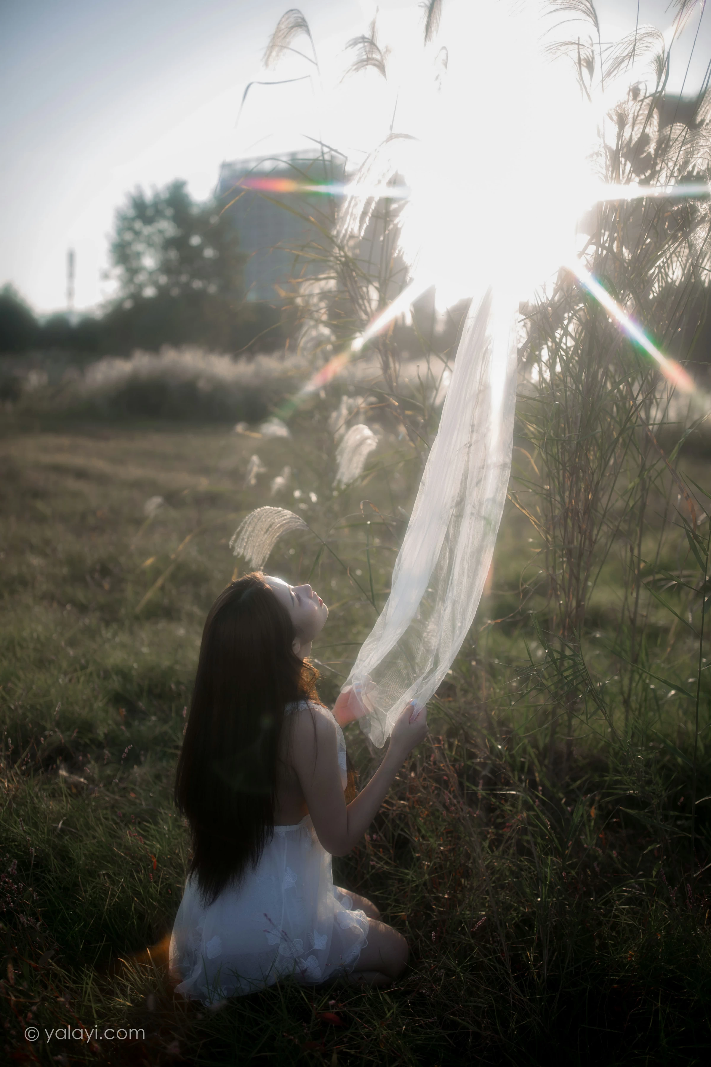 [YALAYI雅拉伊]NO.732 《寻》 籹籹仔 白色透视情趣婚纱性感私房写真集第7张