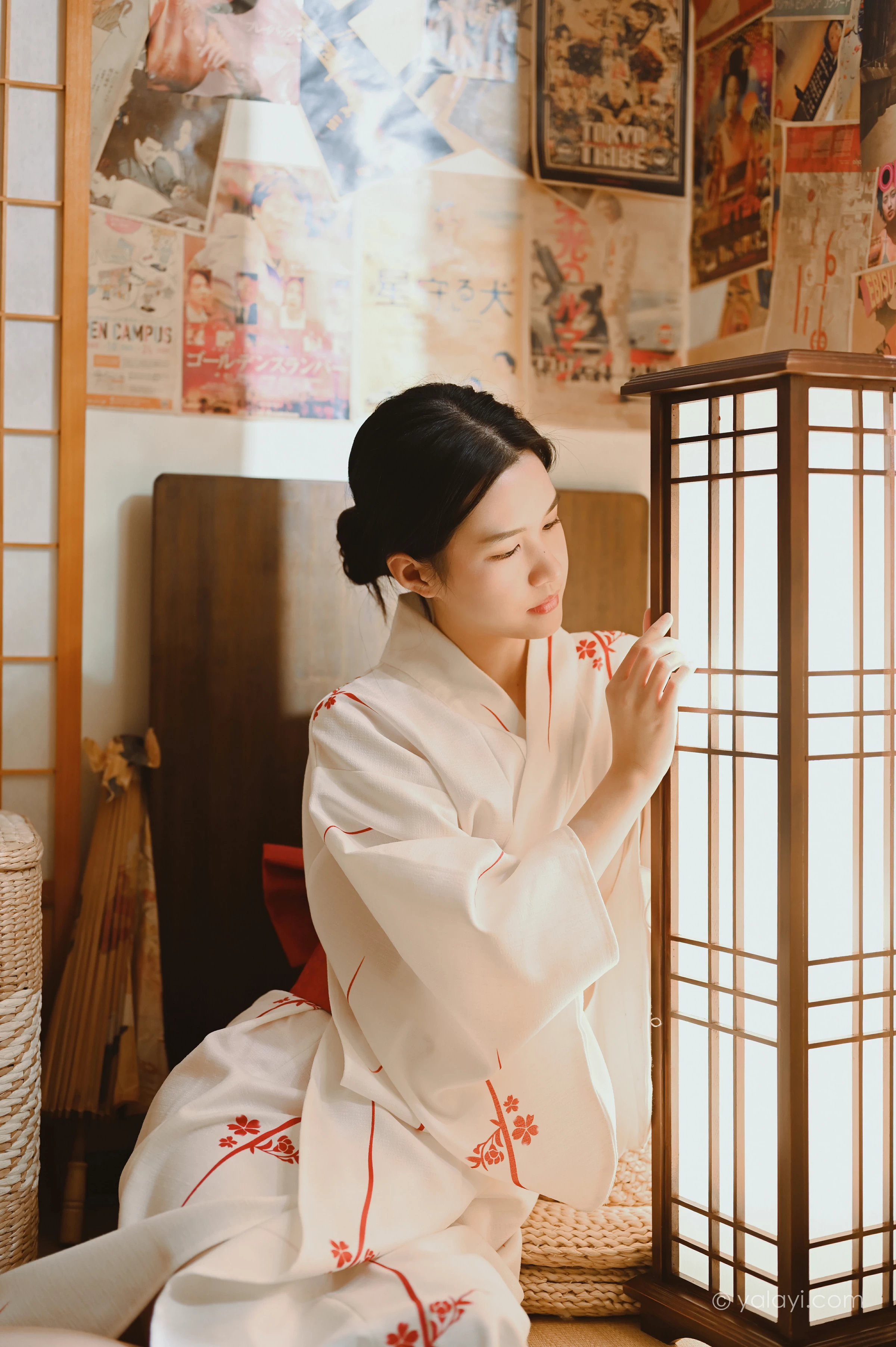 [YALAYI雅拉伊]NO.734 《和敬清寂》 方岚 白色和服性感私房写真集第10张