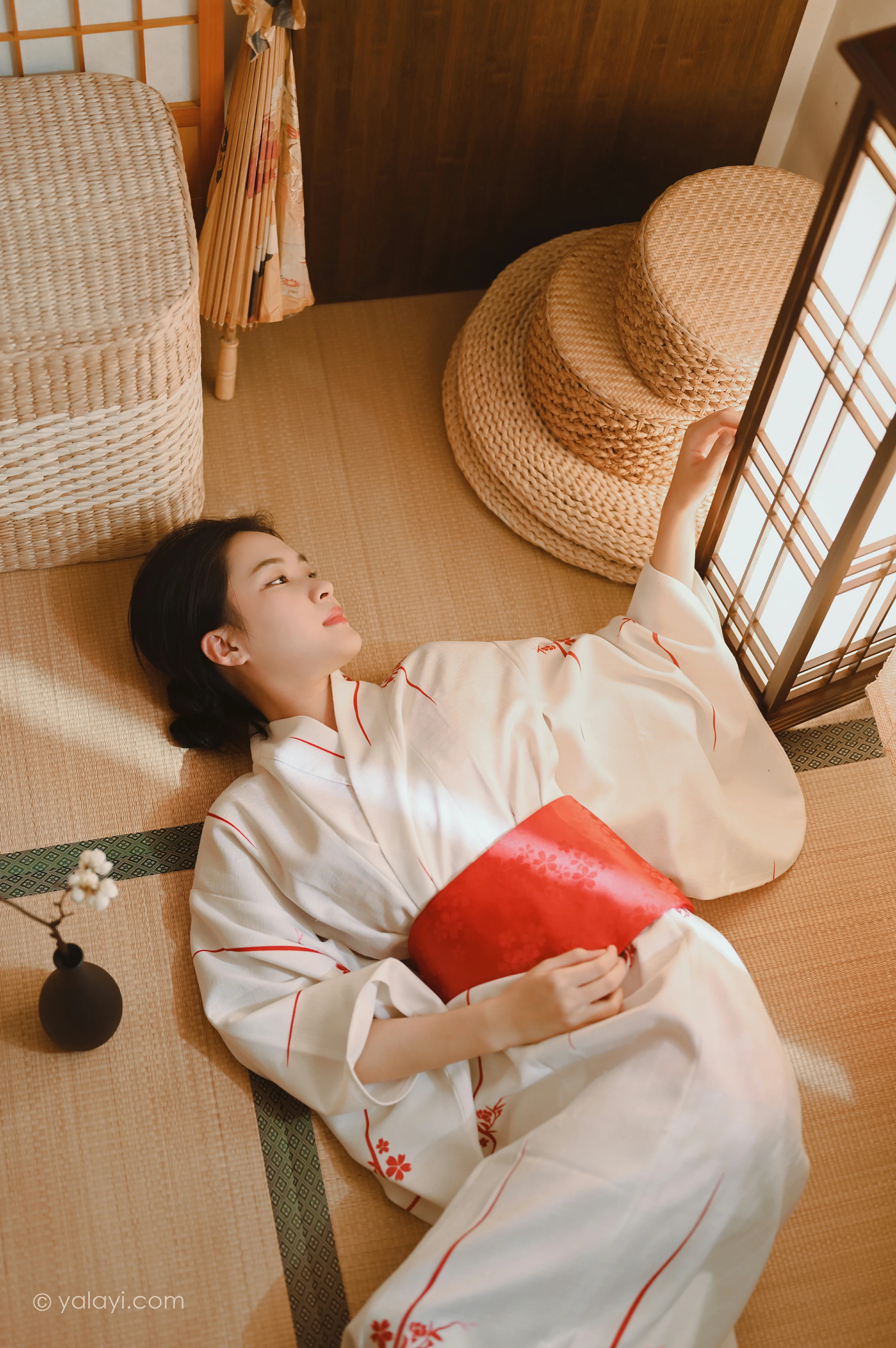 [YALAYI雅拉伊]NO.734 《和敬清寂》 方岚 白色和服性感私房写真集第11张