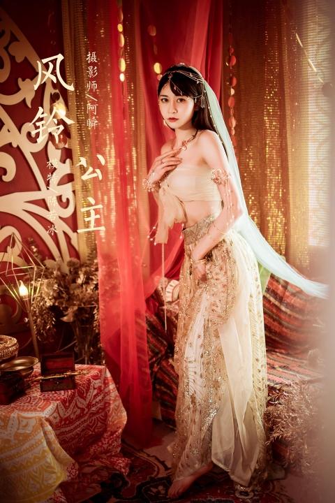 [YALAYI雅拉伊]2022.04.07 风铃公主 陈若冰 白色情趣舞裙加裹胸内衣性感私房写真集