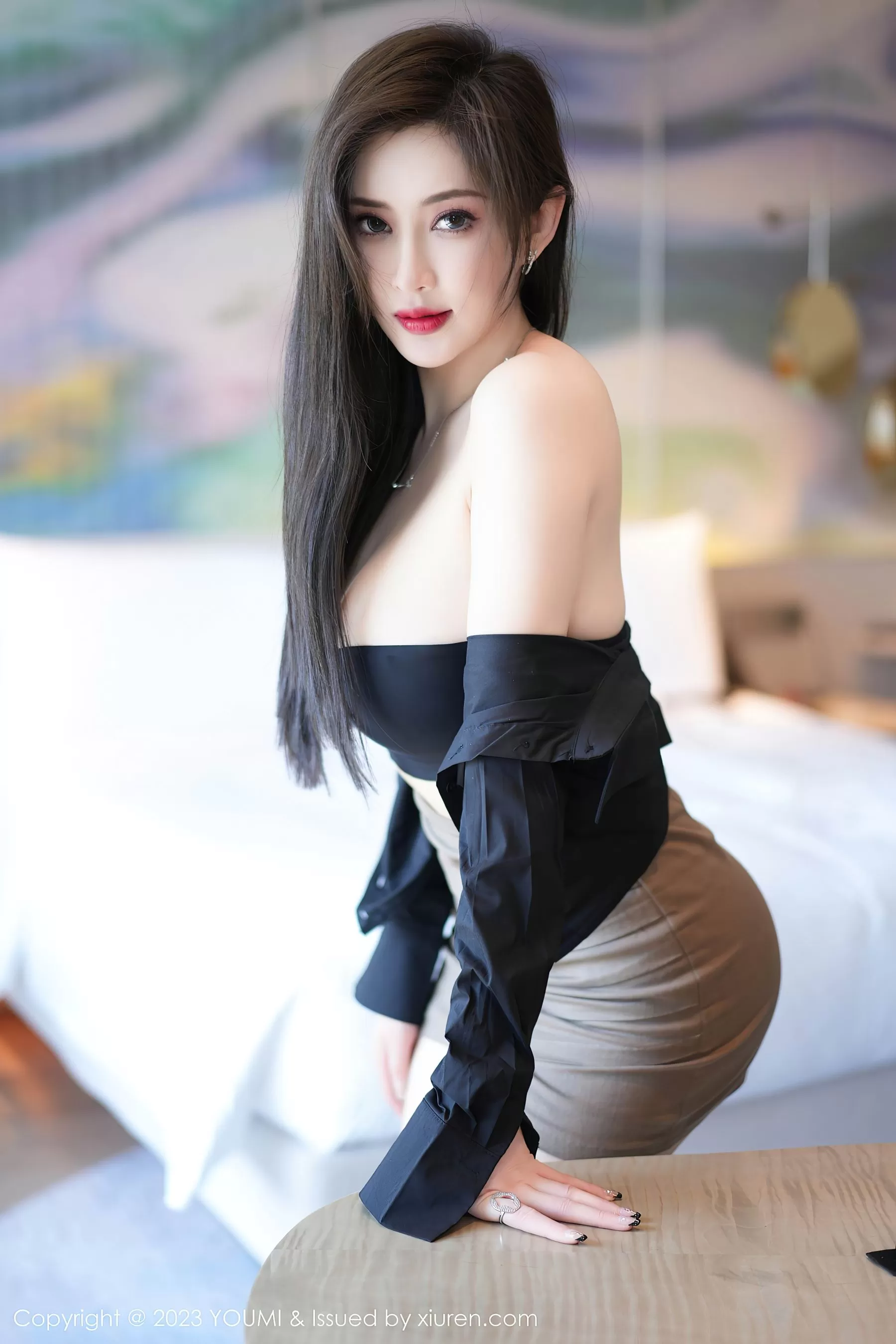  尤蜜荟 VOL.968 Carol周妍希 短裙黑丝 [83P]第7张